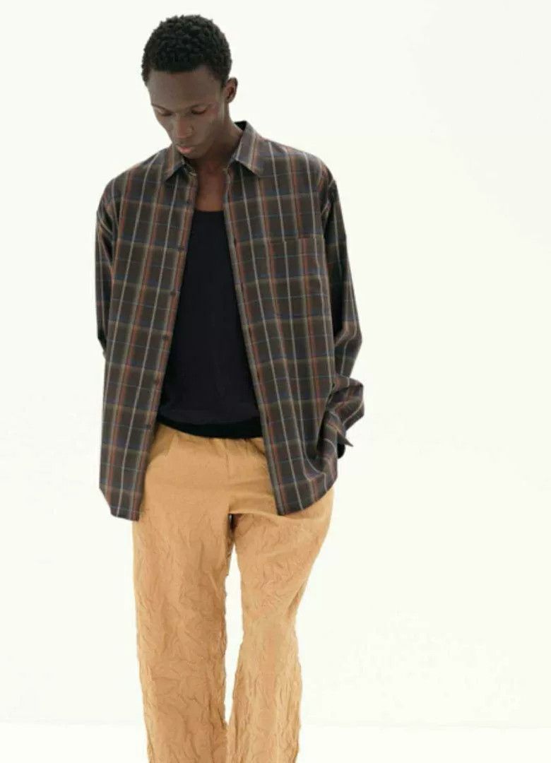 Auralee Auralee 24SS Super Light Wool Check Shirt Size US XXL / EU 58 / 5 - 5 Thumbnail
