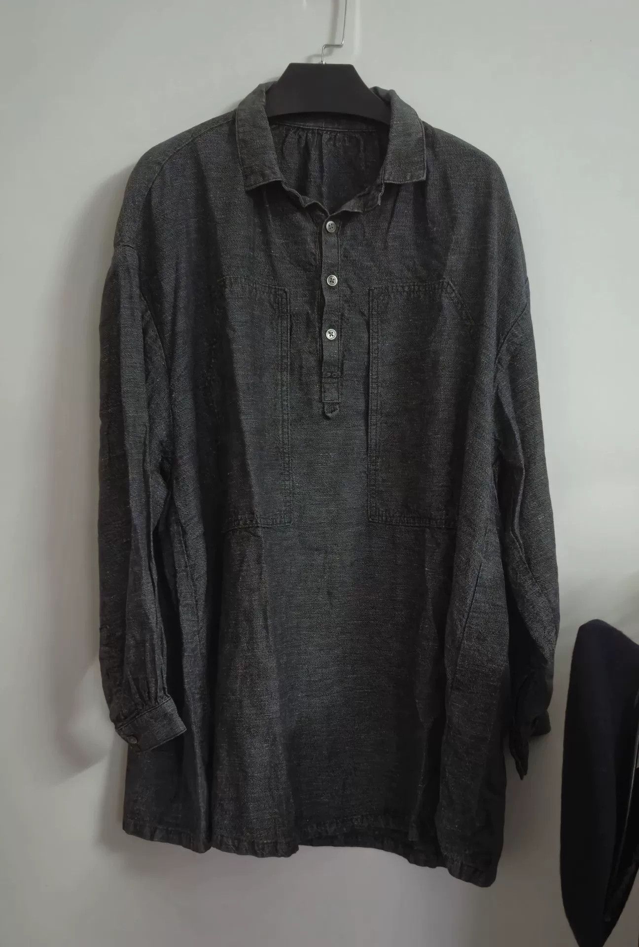 Porter Classic Porter Classic Bresson Linen Long Shirt Size US M / EU 48-50 / 2 - 2 Thumbnail