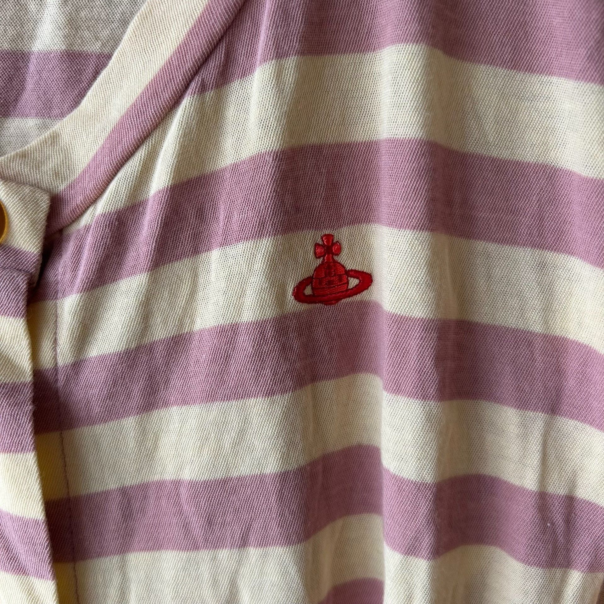 Vivienne Westwood Vivienne Westwood Pink-Purple Striped Cardigan Size M / US 6-8 / IT 42-44 - 4 Thumbnail