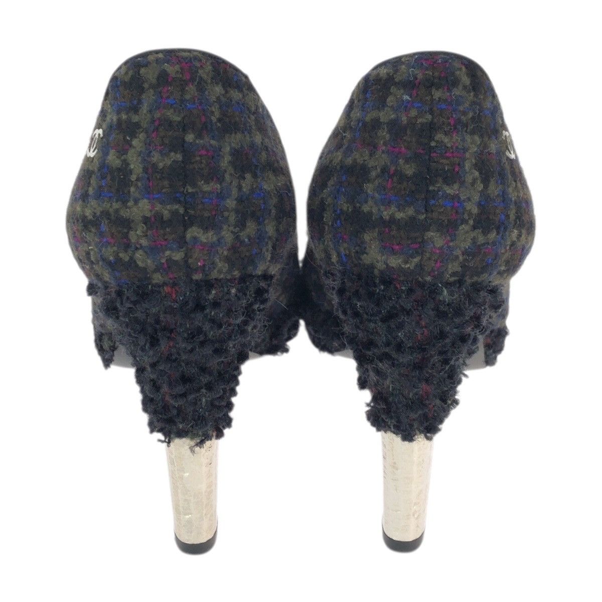 Chanel Chanel Chanel Tweed Pumps Textile Shoes G27495 DUTY FREE for USA Size ONE SIZE - 3 Thumbnail