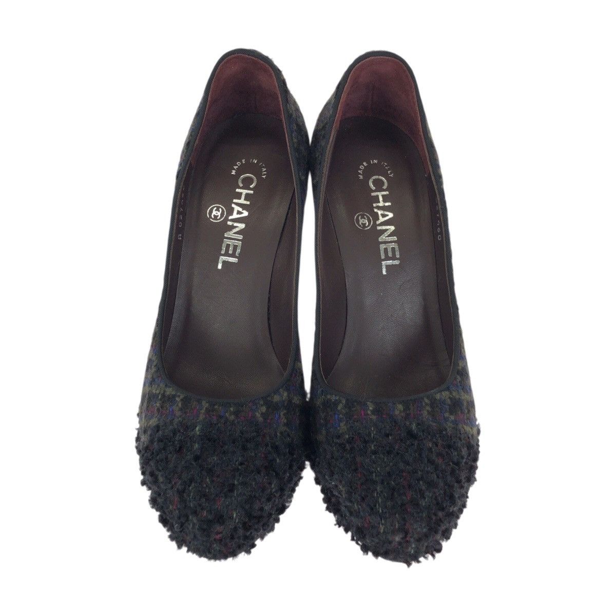 Chanel Chanel Chanel Tweed Pumps Textile Shoes G27495 DUTY FREE for USA Size ONE SIZE - 2 Thumbnail
