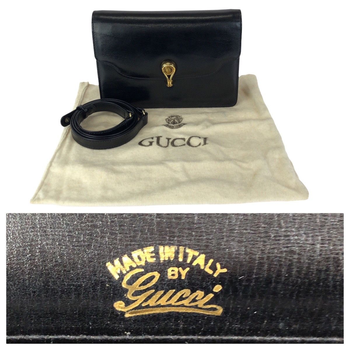 Gucci Gucci Gucci Leather 2way Shoulder Bag Leather Shoulder Bag DUTY FREE for USA Size ONE SIZE - 4 Thumbnail