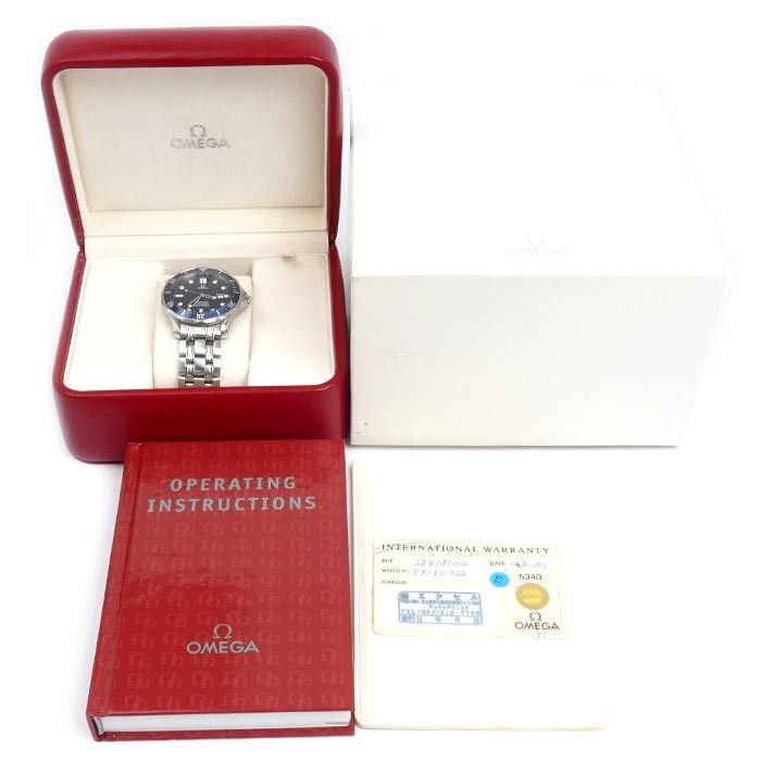 Omega Omega OMEGA Seamaster Professional 300 Stainless Steel Metal Quartz 2541.80 DUTY FREE for USA Size ONE SIZE - 9 Thumbnail