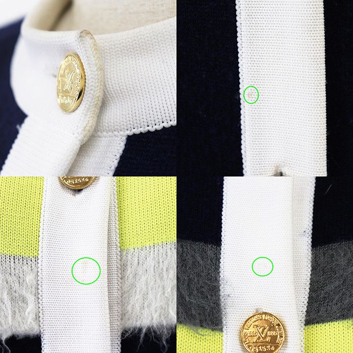 Louis Vuitton Louis Vuitton Louis Vuitton Knit Cardigan Textile Outerwear FFKC671PX DUTY FREE for USA Size ONE SIZE - 9 Thumbnail