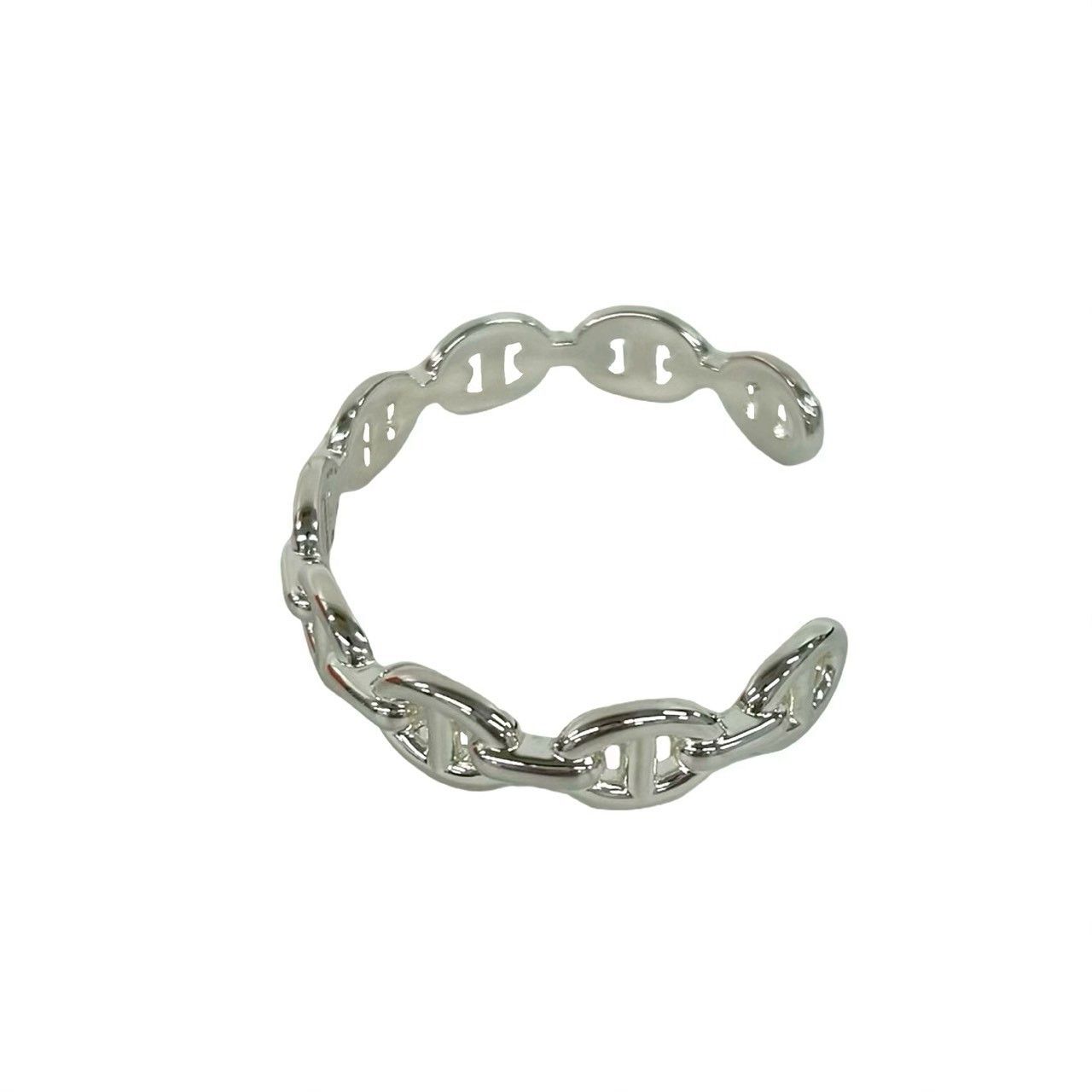 Hermes Hermes Hermes Chaine dAncre Enchainee silver bracelet Precious Metal Bangle DUTY FREE for USA Size ONE SIZE - 5 Thumbnail
