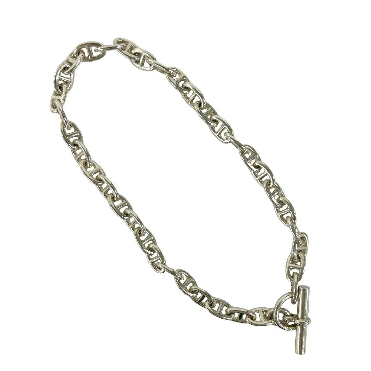 Hermes Hermes Hermes Chaine d’Ancre MM Silver Necklace Precious Metal Necklace DUTY FREE for USA Size ONE SIZE - 2 Thumbnail