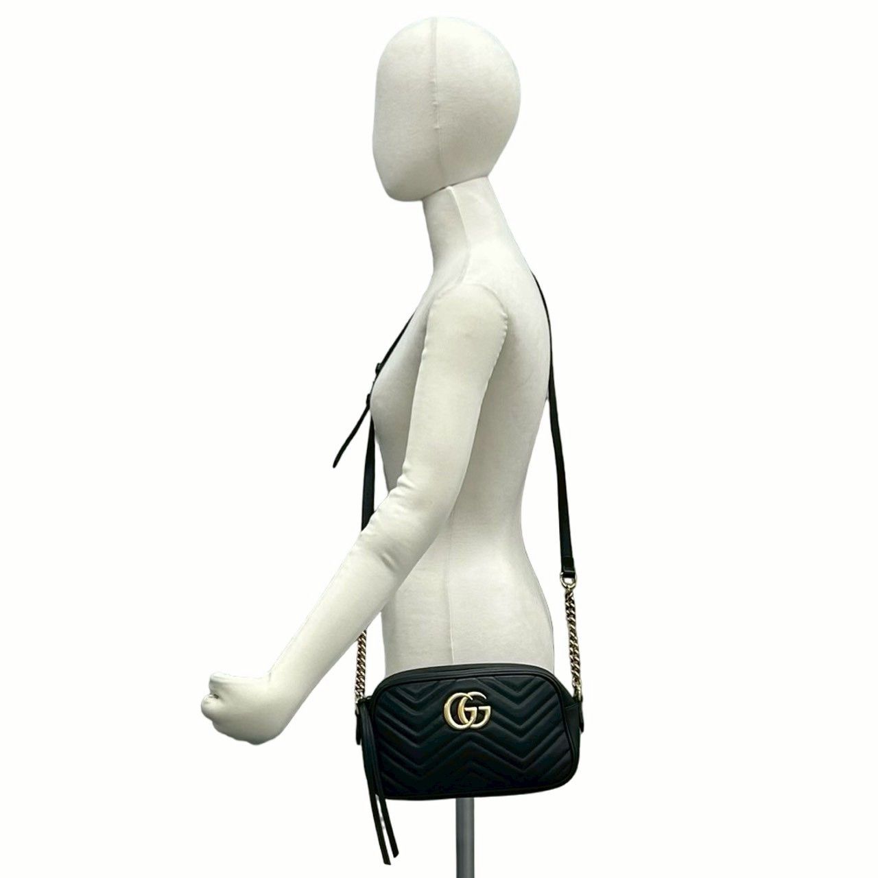 Gucci Gucci Gucci GG Marmont Leather Shoulder Bag Leather Shoulder Bag 447632 DUTY FREE for USA Size ONE SIZE - 3 Thumbnail