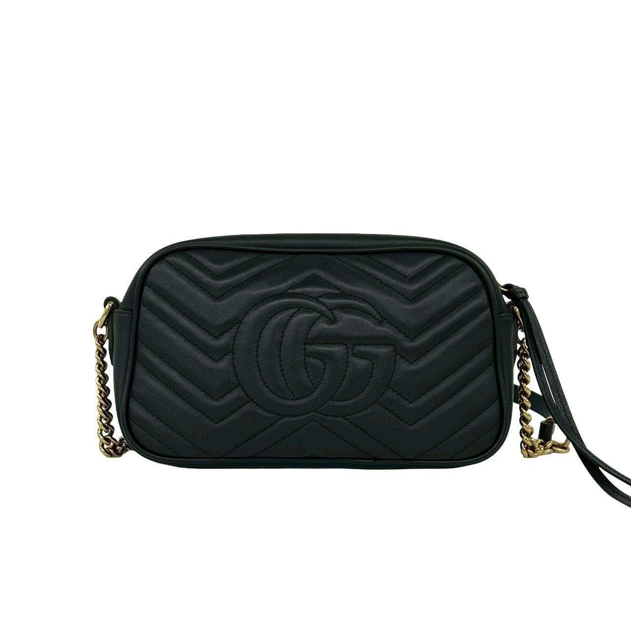 Gucci Gucci Gucci GG Marmont Leather Shoulder Bag Leather Shoulder Bag 447632 DUTY FREE for USA Size ONE SIZE - 4 Thumbnail