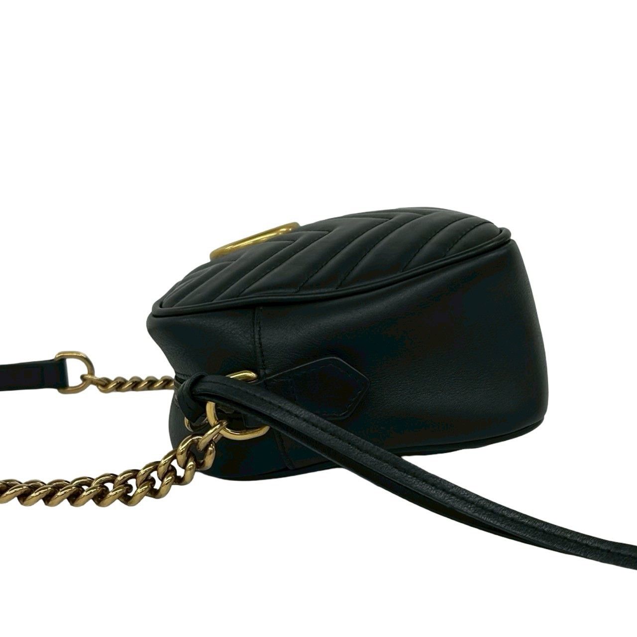 Gucci Gucci Gucci GG Marmont Leather Shoulder Bag Leather Shoulder Bag 447632 DUTY FREE for USA Size ONE SIZE - 6 Thumbnail