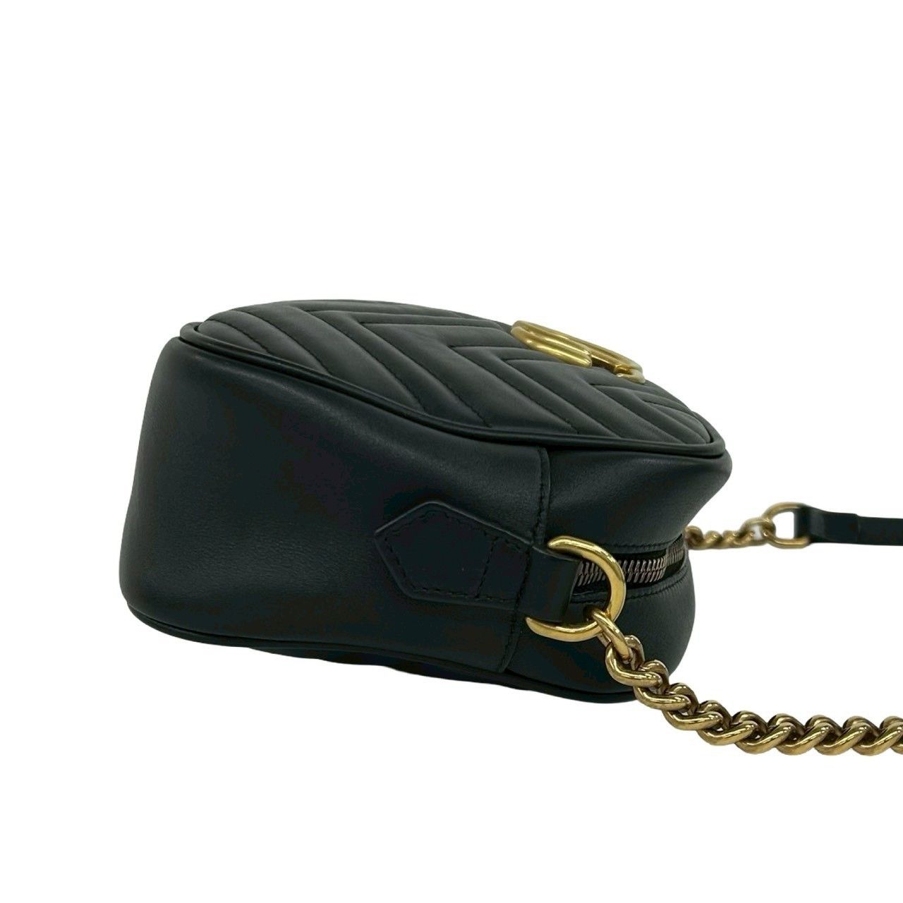 Gucci Gucci Gucci GG Marmont Leather Shoulder Bag Leather Shoulder Bag 447632 DUTY FREE for USA Size ONE SIZE - 7 Thumbnail