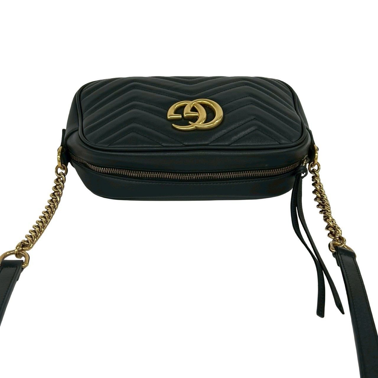 Gucci Gucci Gucci GG Marmont Leather Shoulder Bag Leather Shoulder Bag 447632 DUTY FREE for USA Size ONE SIZE - 5 Thumbnail