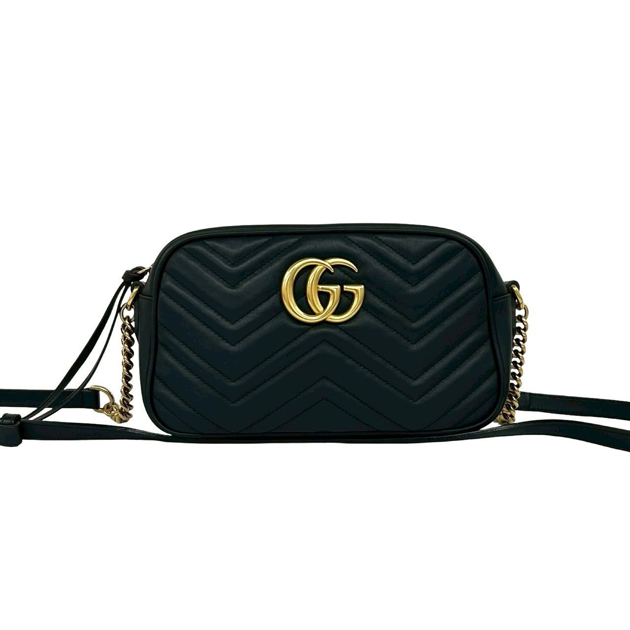 Gucci Gucci Gucci GG Marmont Leather Shoulder Bag Leather Shoulder Bag 447632 DUTY FREE for USA Size ONE SIZE - 2 Thumbnail
