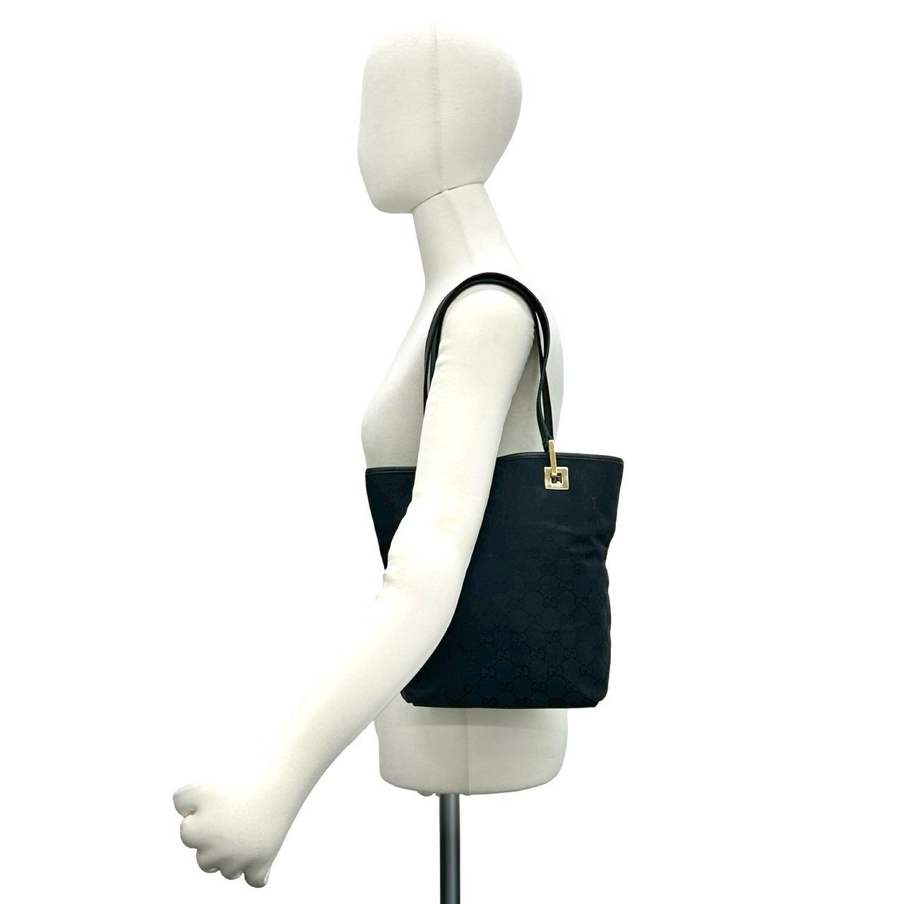 Gucci Gucci Gucci GG Canvas Leather Tote Bag Textile Tote Bag DUTY FREE for USA Size ONE SIZE - 3 Thumbnail