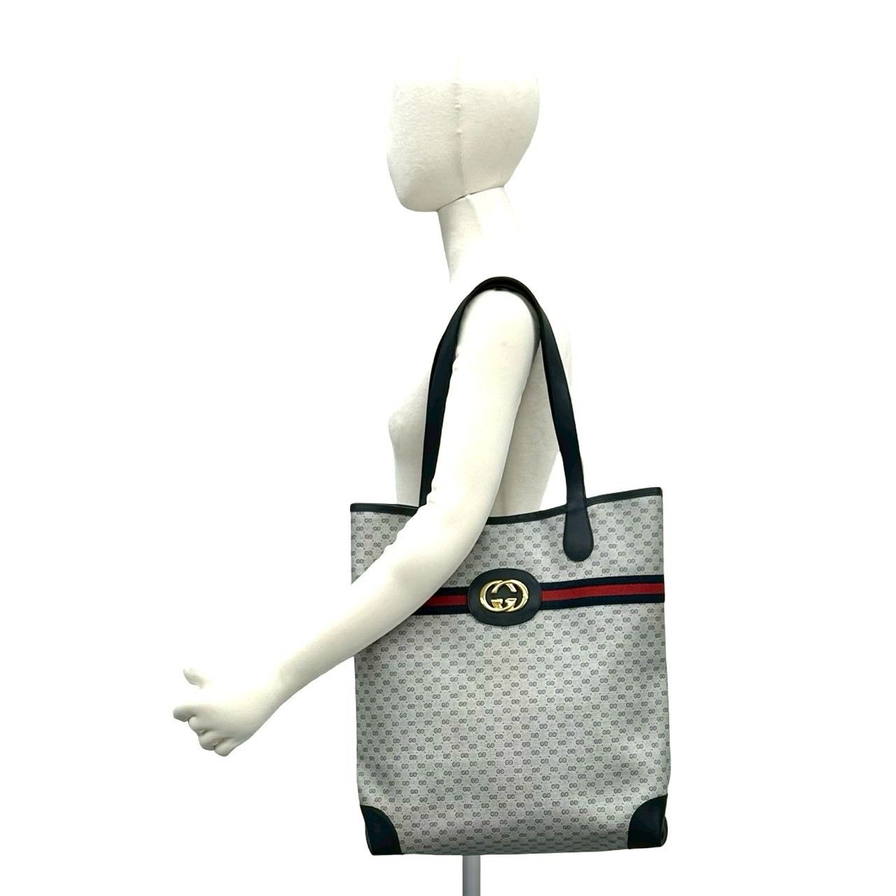 Gucci Gucci Gucci Micro GG Leather Tote Bag Plastic / Synthetic Tote Bag DUTY FREE for USA Size ONE SIZE - 3 Thumbnail