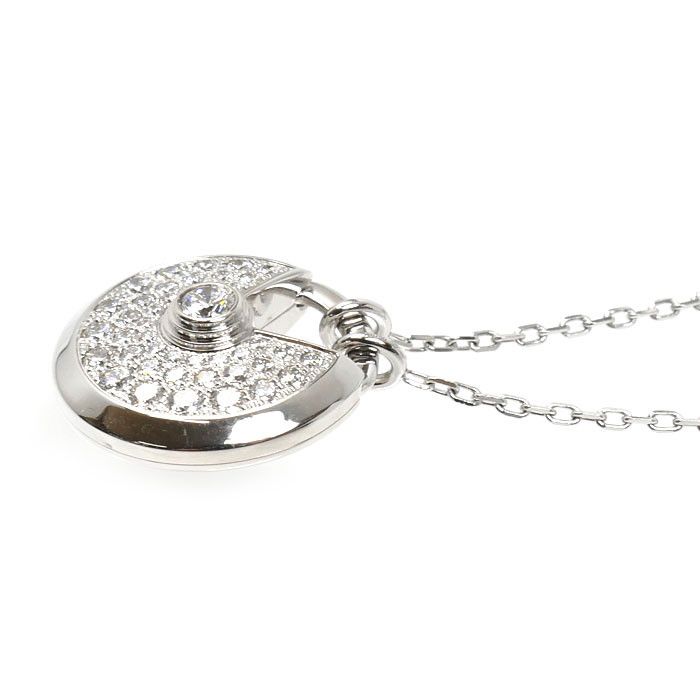 Cartier Cartier Cartier Amulette Au750 White Gold Diamond Necklace Precious Metal Necklace DUTY FREE for USA Size ONE SIZE - 3 Thumbnail