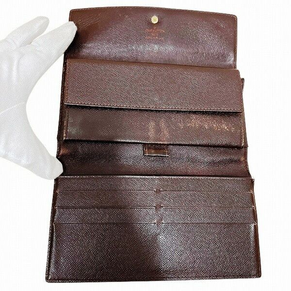 Louis Vuitton Louis Vuitton Louis Vuitton Portefeuille International Damier Long Wallet Textile Long Wallet N61217 DUTY FREE for USA Size ONE SIZE - 3 Thumbnail