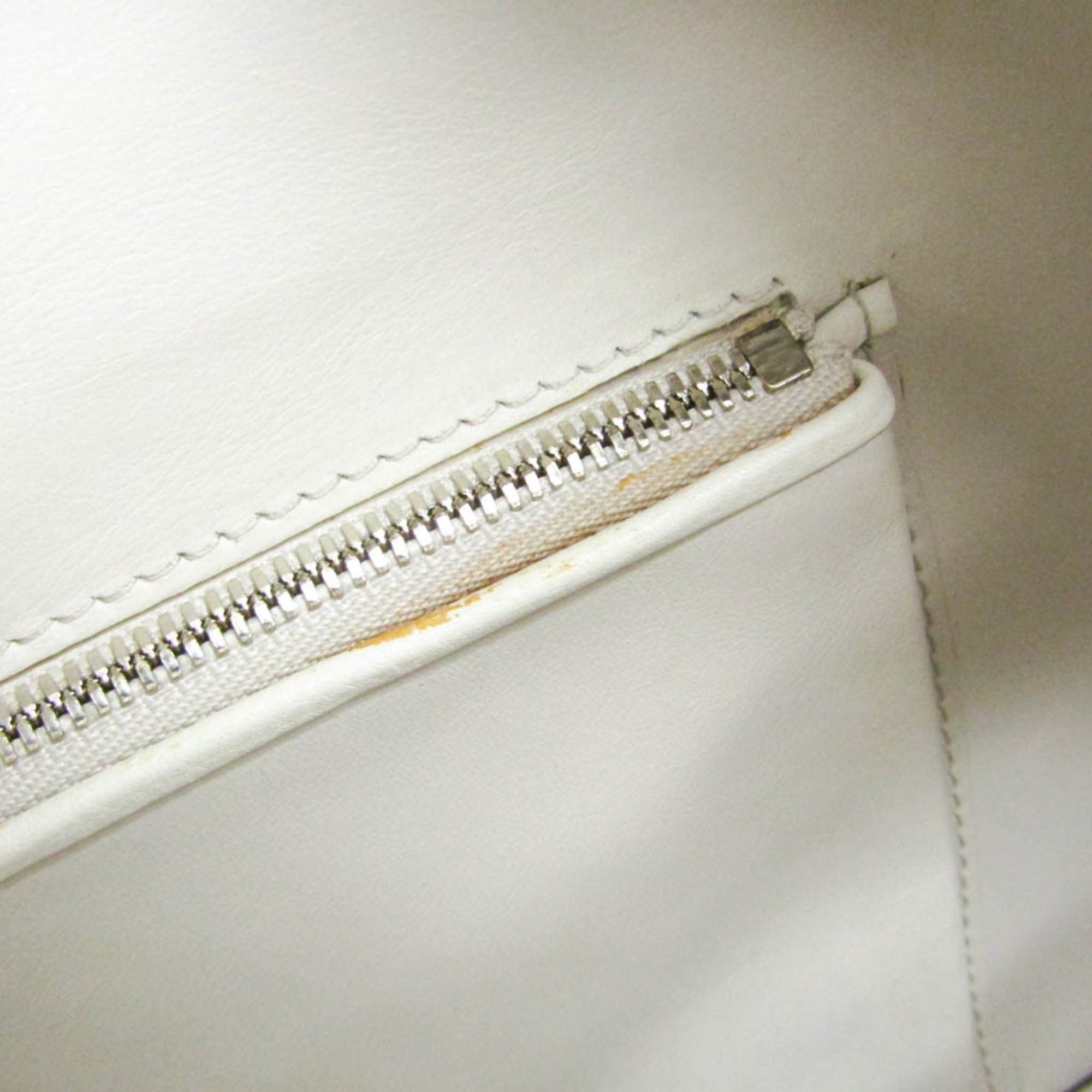 Valextra Valextra Women's Leather Handbag White Size ONE SIZE - 16 Thumbnail