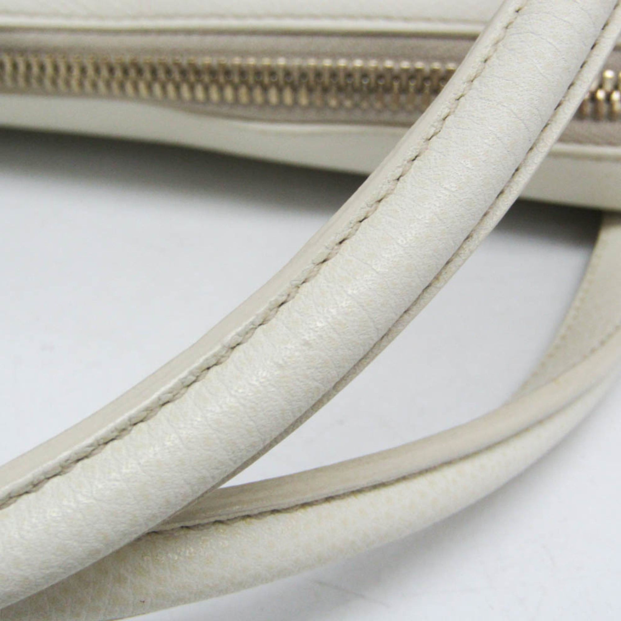 Valextra Valextra Women's Leather Handbag White Size ONE SIZE - 9 Thumbnail