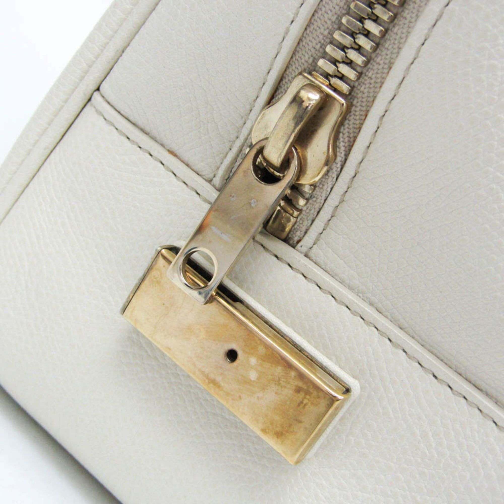Valextra Valextra Women's Leather Handbag White Size ONE SIZE - 14 Thumbnail