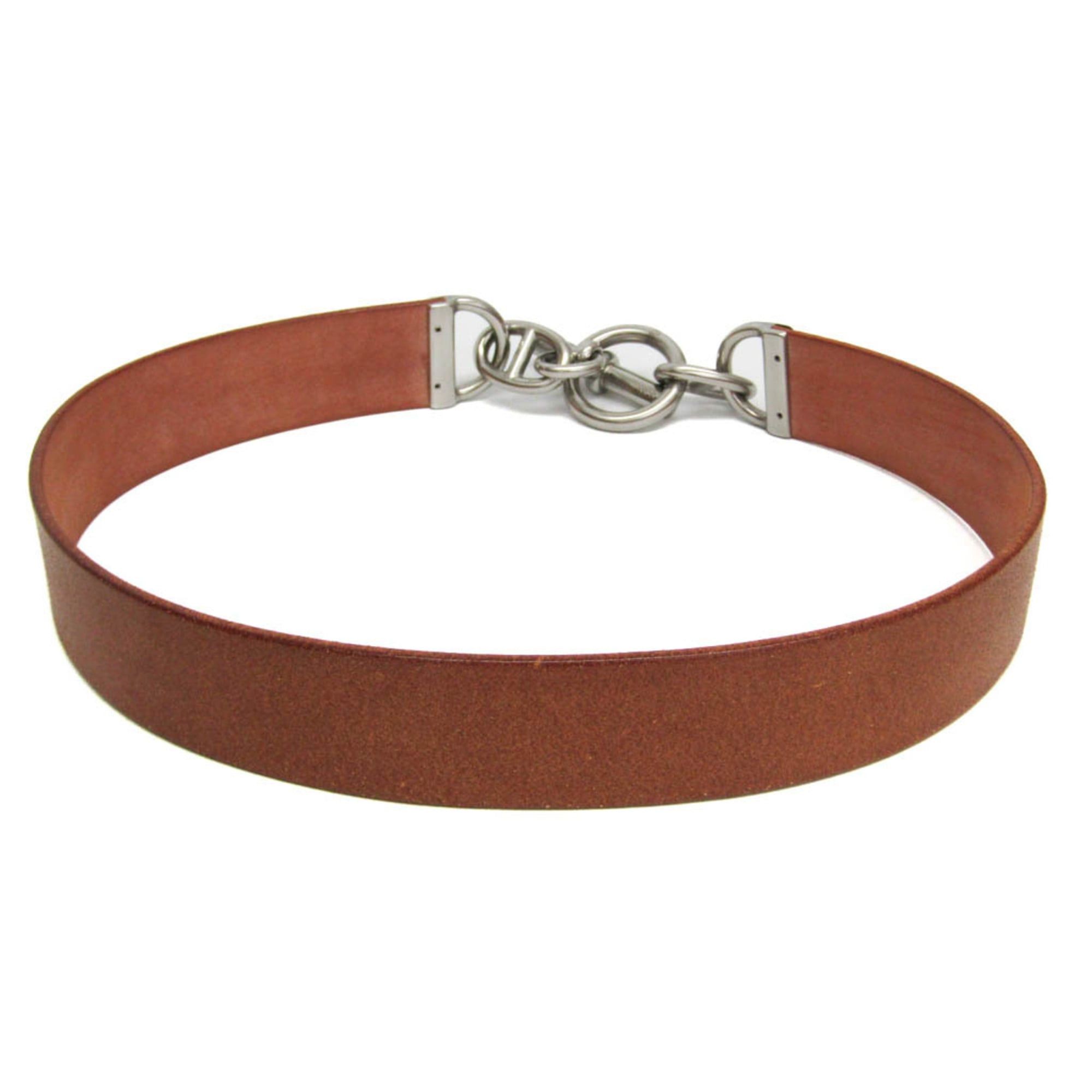 Hermes Hermes Chaine D'Ancre Women,Men Leather Standard Belt Beige 75 Size ONE SIZE - 3 Thumbnail