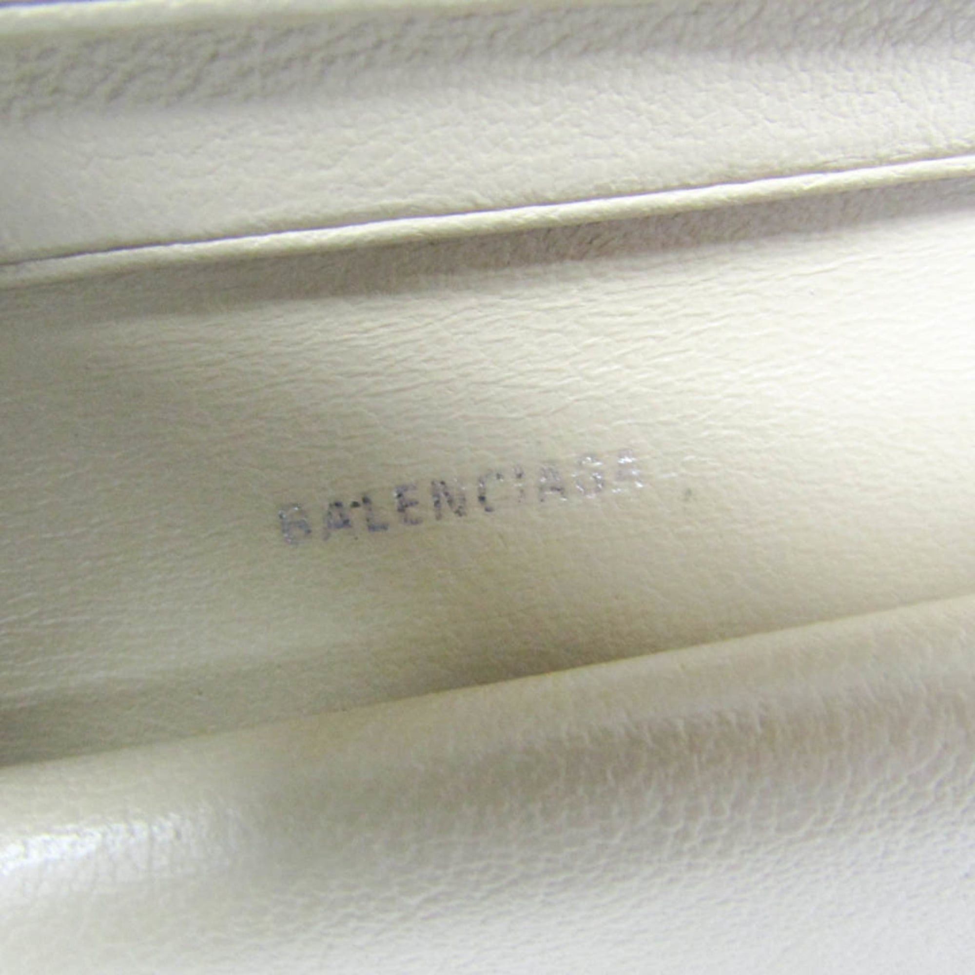 Balenciaga Balenciaga Compact Wallet 594216 Men,Women Leather Wallet (bi-fold) Light Beige Size ONE SIZE - 15 Thumbnail
