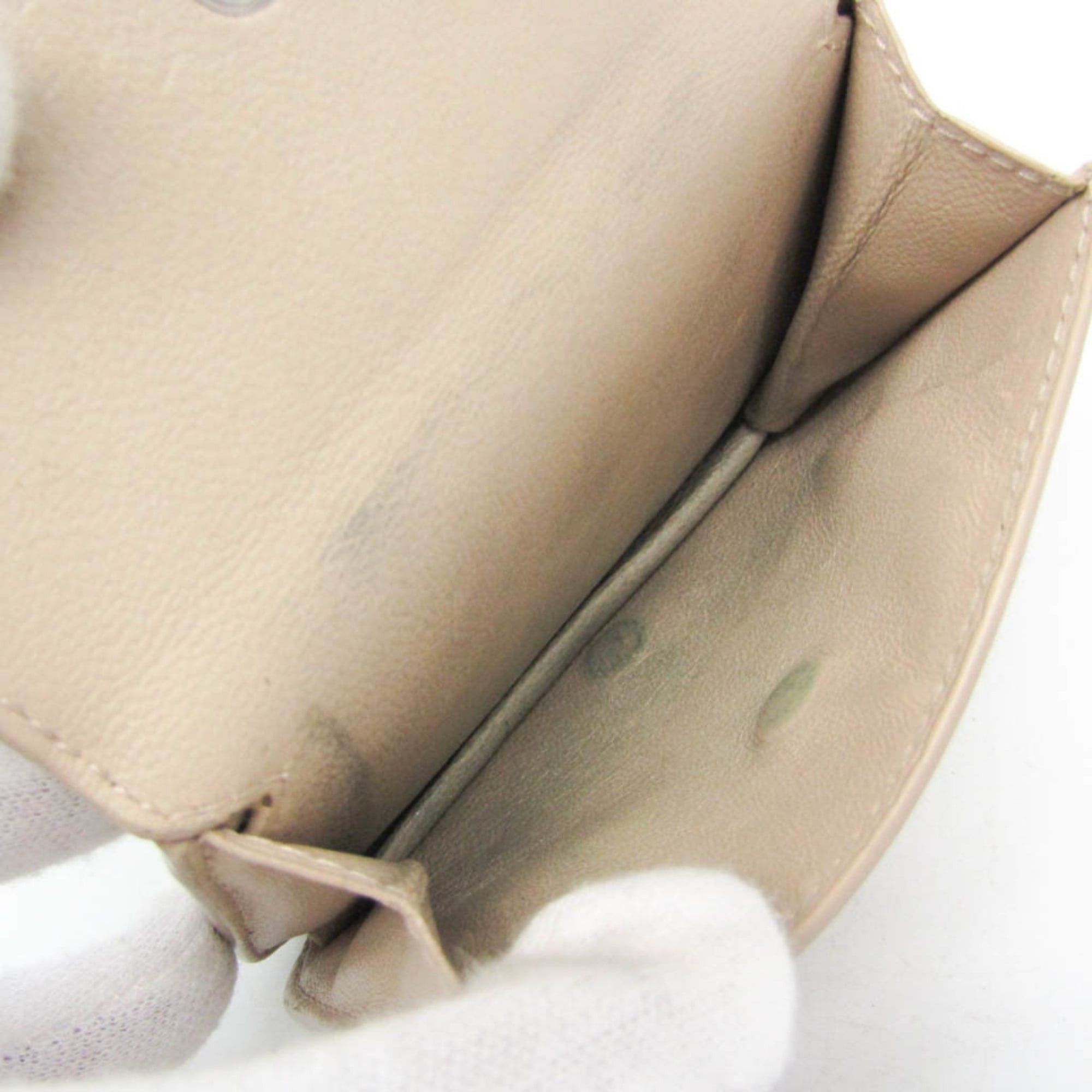 Balenciaga Balenciaga Compact Wallet 594216 Men,Women Leather Wallet (bi-fold) Light Beige Size ONE SIZE - 5 Thumbnail