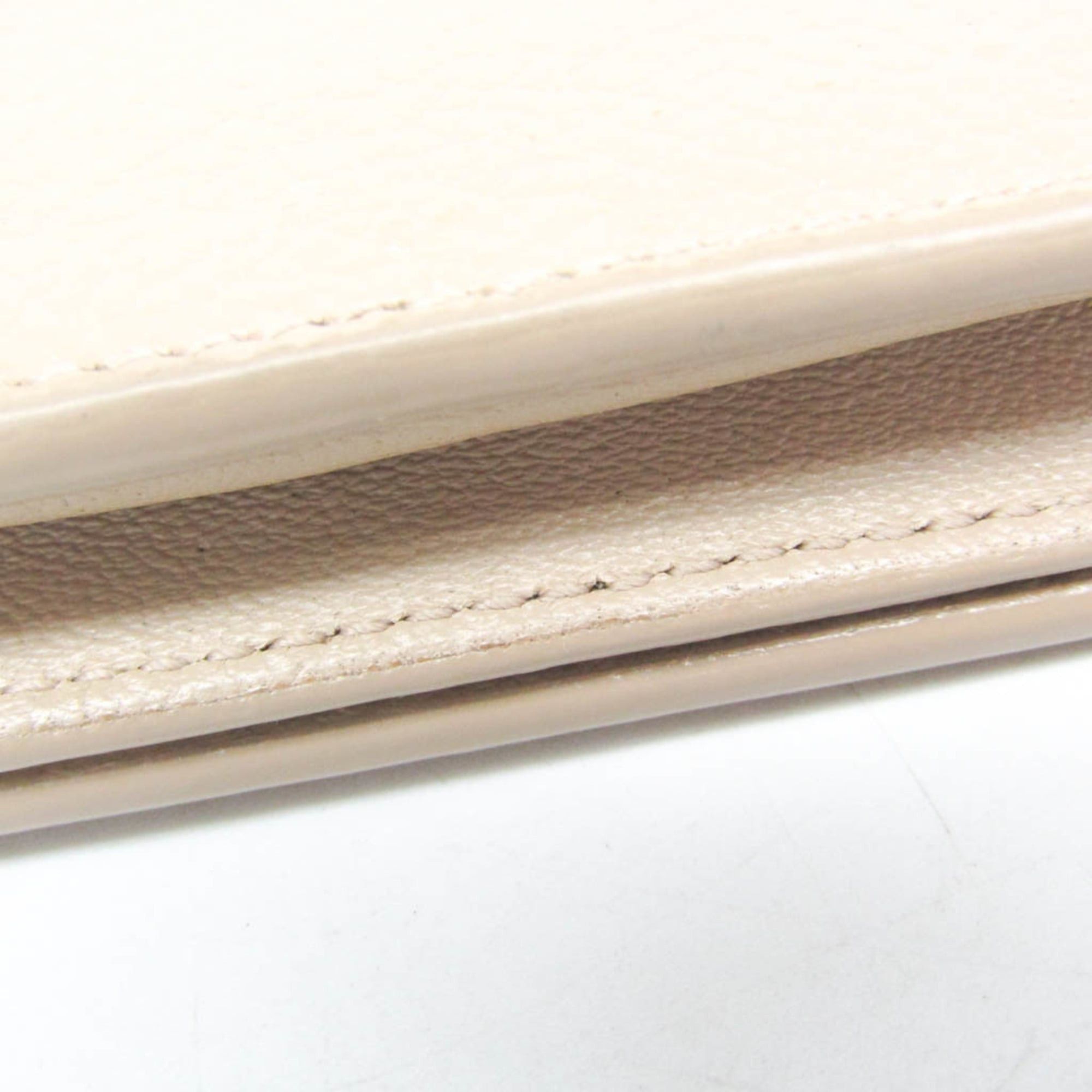 Balenciaga Balenciaga Compact Wallet 594216 Men,Women Leather Wallet (bi-fold) Light Beige Size ONE SIZE - 10 Thumbnail