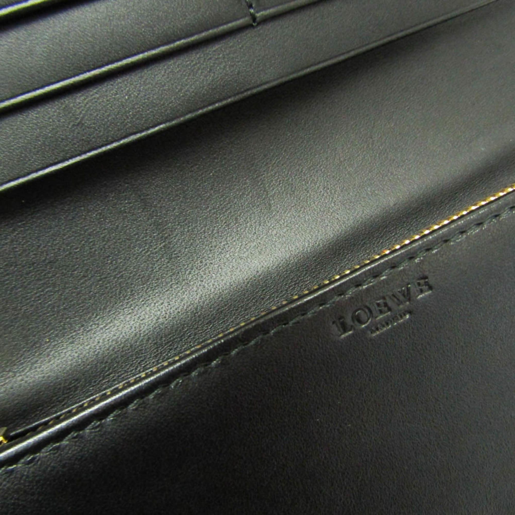 Loewe Loewe Anagram 174.06.F11 Women's Leather Long Wallet (bi-fold) Black Size ONE SIZE - 13 Thumbnail