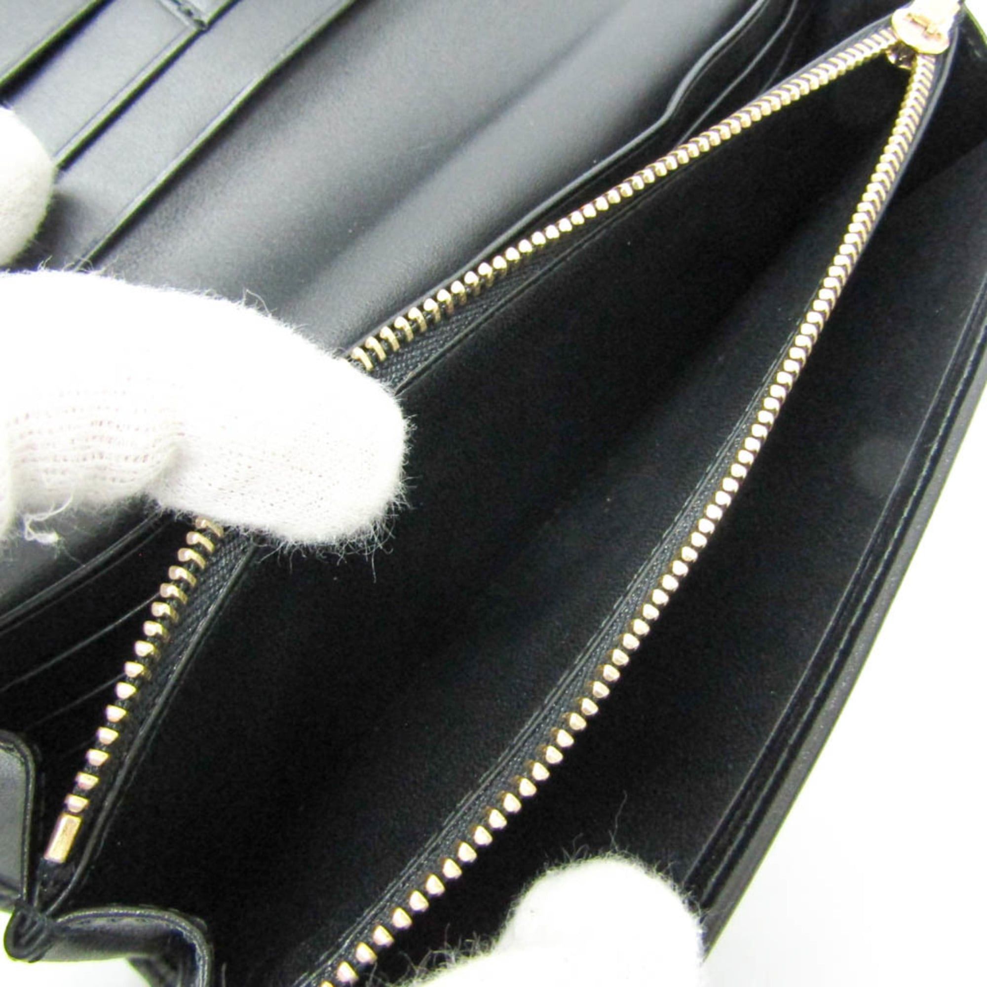 Loewe Loewe Anagram 174.06.F11 Women's Leather Long Wallet (bi-fold) Black Size ONE SIZE - 5 Thumbnail
