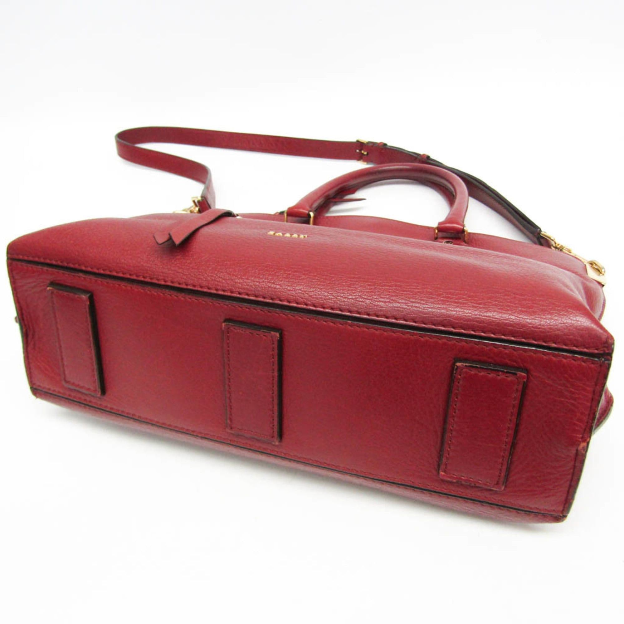 Bally Bally MADISON MD Women's Leather Handbag,Shoulder Bag Red Brown Size ONE SIZE - 8 Thumbnail