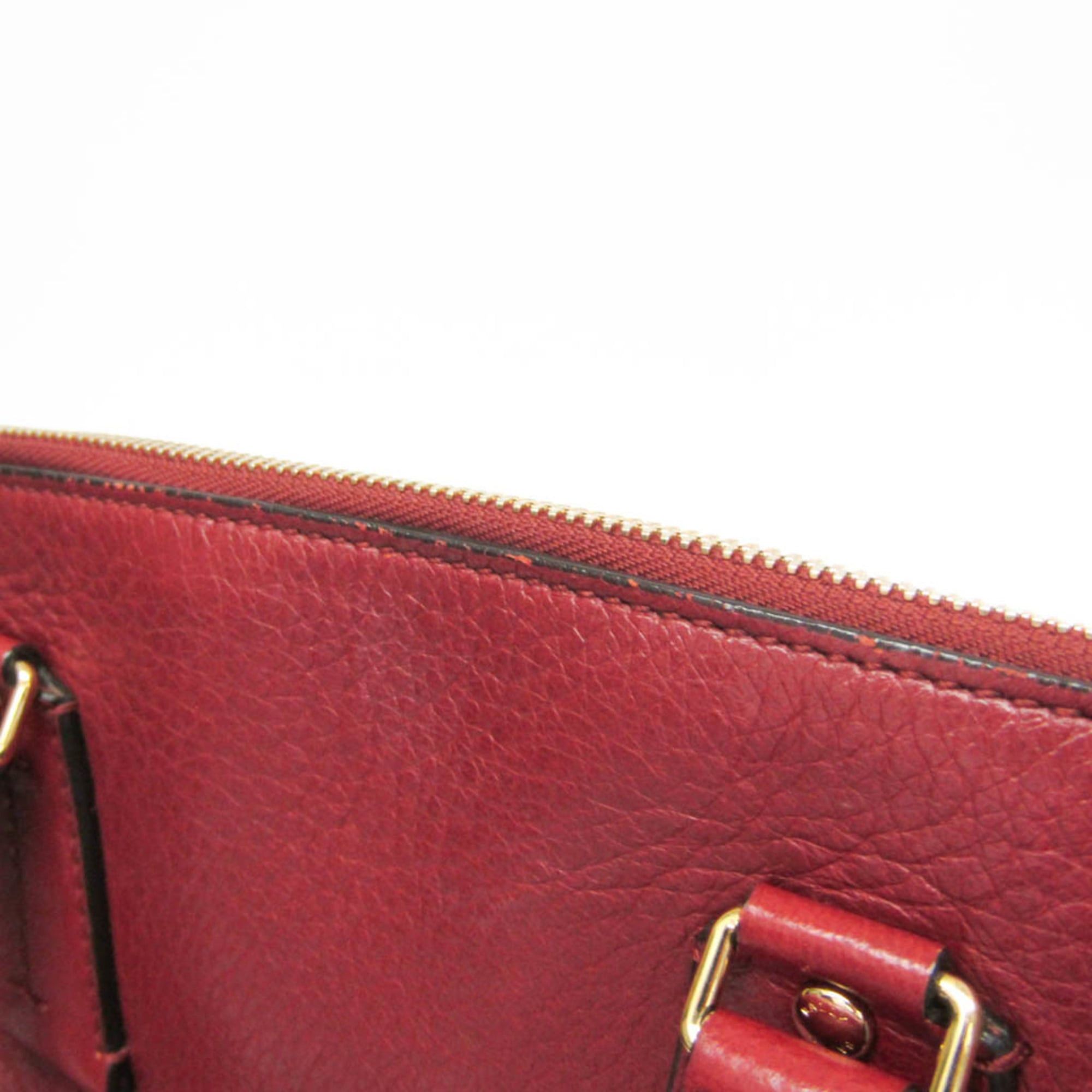 Bally Bally MADISON MD Women's Leather Handbag,Shoulder Bag Red Brown Size ONE SIZE - 11 Thumbnail