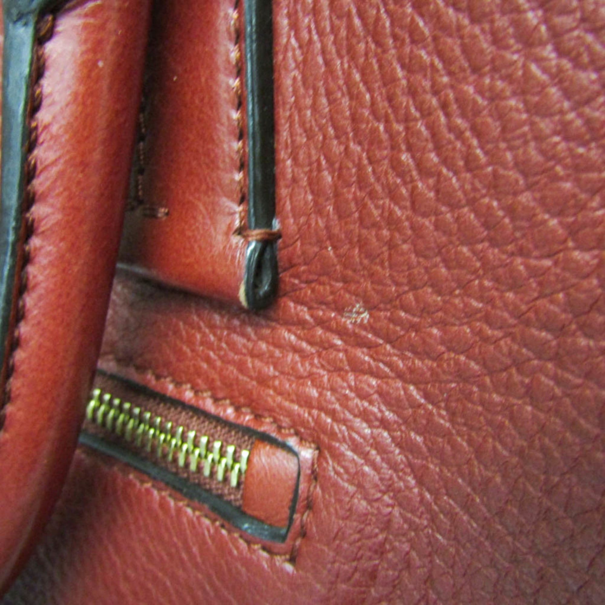 Bally Bally MADISON MD Women's Leather Handbag,Shoulder Bag Red Brown Size ONE SIZE - 10 Thumbnail