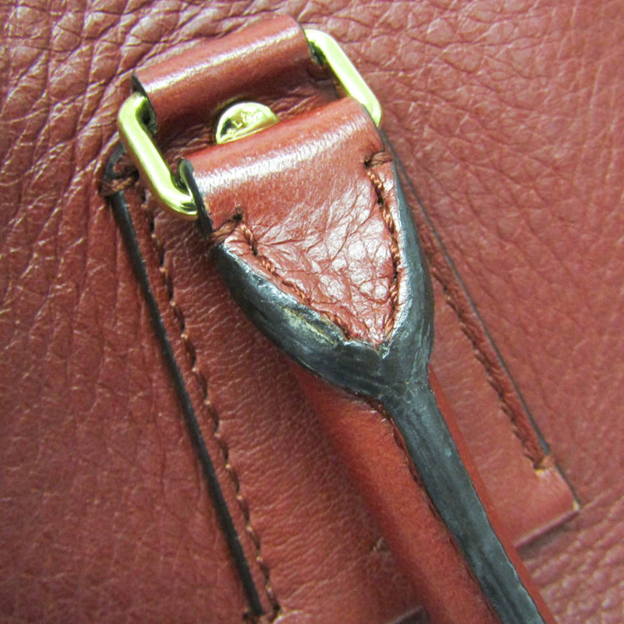 Bally Bally MADISON MD Women's Leather Handbag,Shoulder Bag Red Brown Size ONE SIZE - 15 Thumbnail