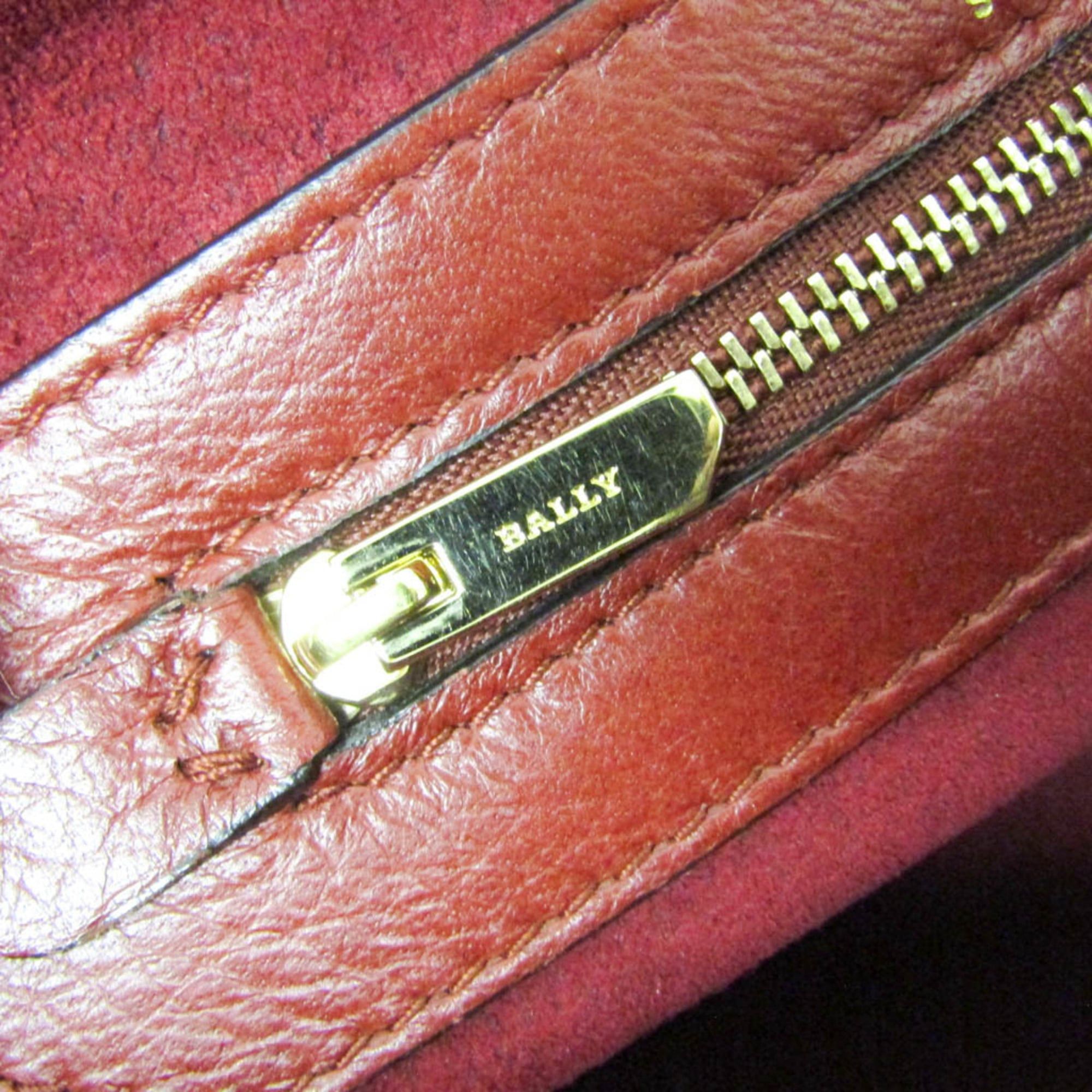 Bally Bally MADISON MD Women's Leather Handbag,Shoulder Bag Red Brown Size ONE SIZE - 19 Thumbnail
