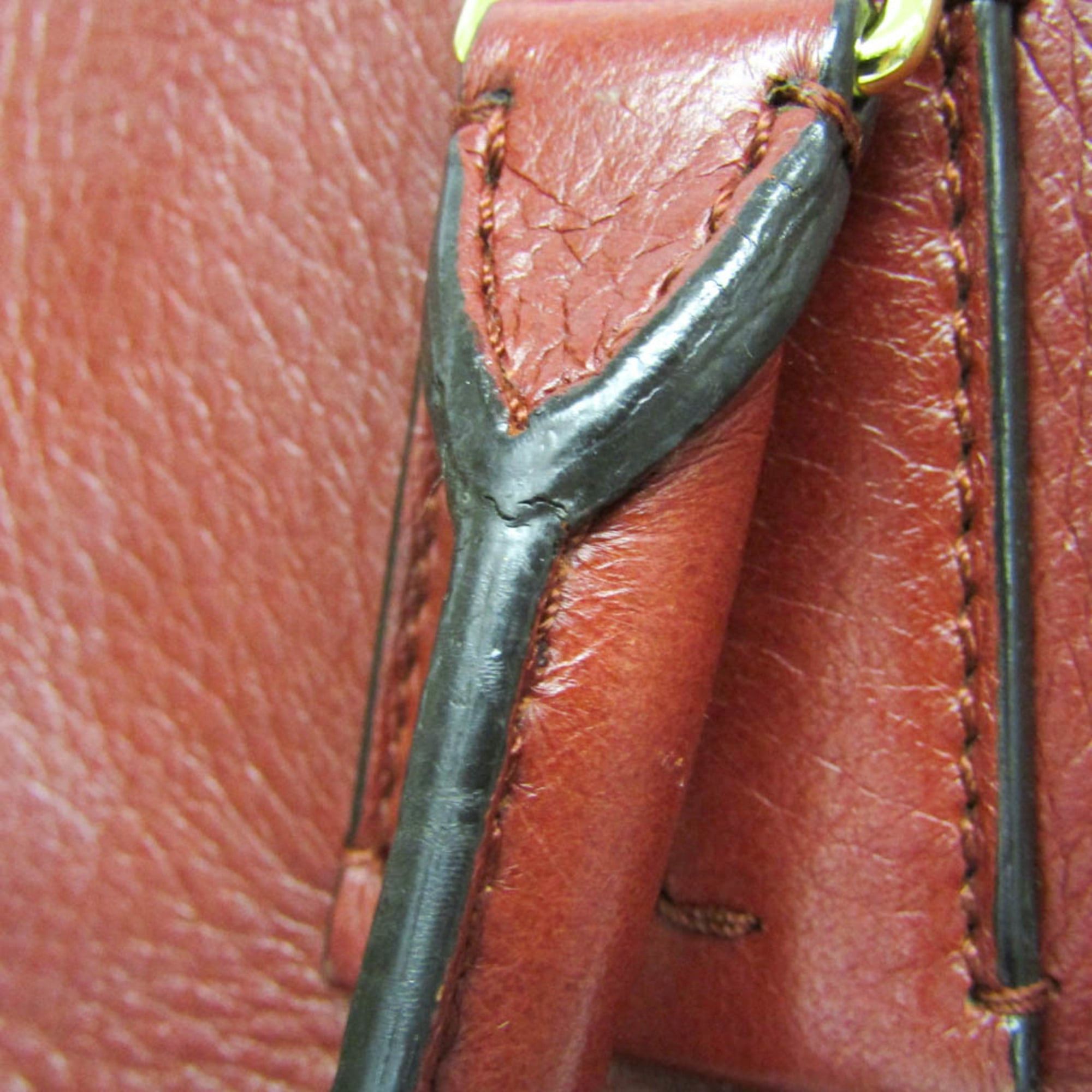 Bally Bally MADISON MD Women's Leather Handbag,Shoulder Bag Red Brown Size ONE SIZE - 14 Thumbnail