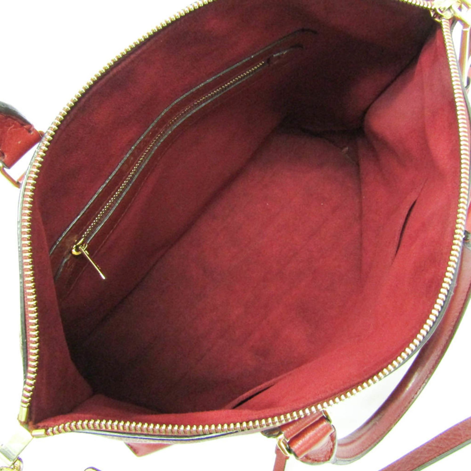 Bally Bally MADISON MD Women's Leather Handbag,Shoulder Bag Red Brown Size ONE SIZE - 4 Thumbnail