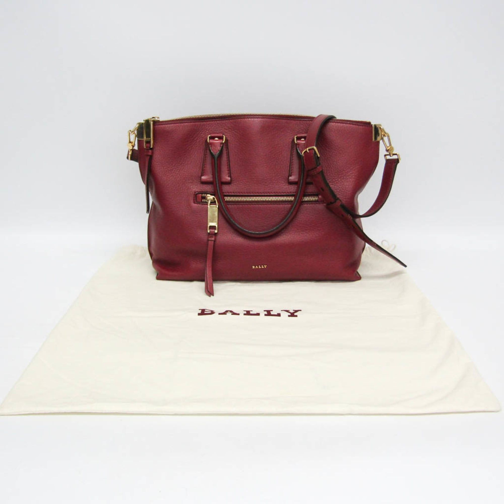 Bally Bally MADISON MD Women's Leather Handbag,Shoulder Bag Red Brown Size ONE SIZE - 2 Thumbnail