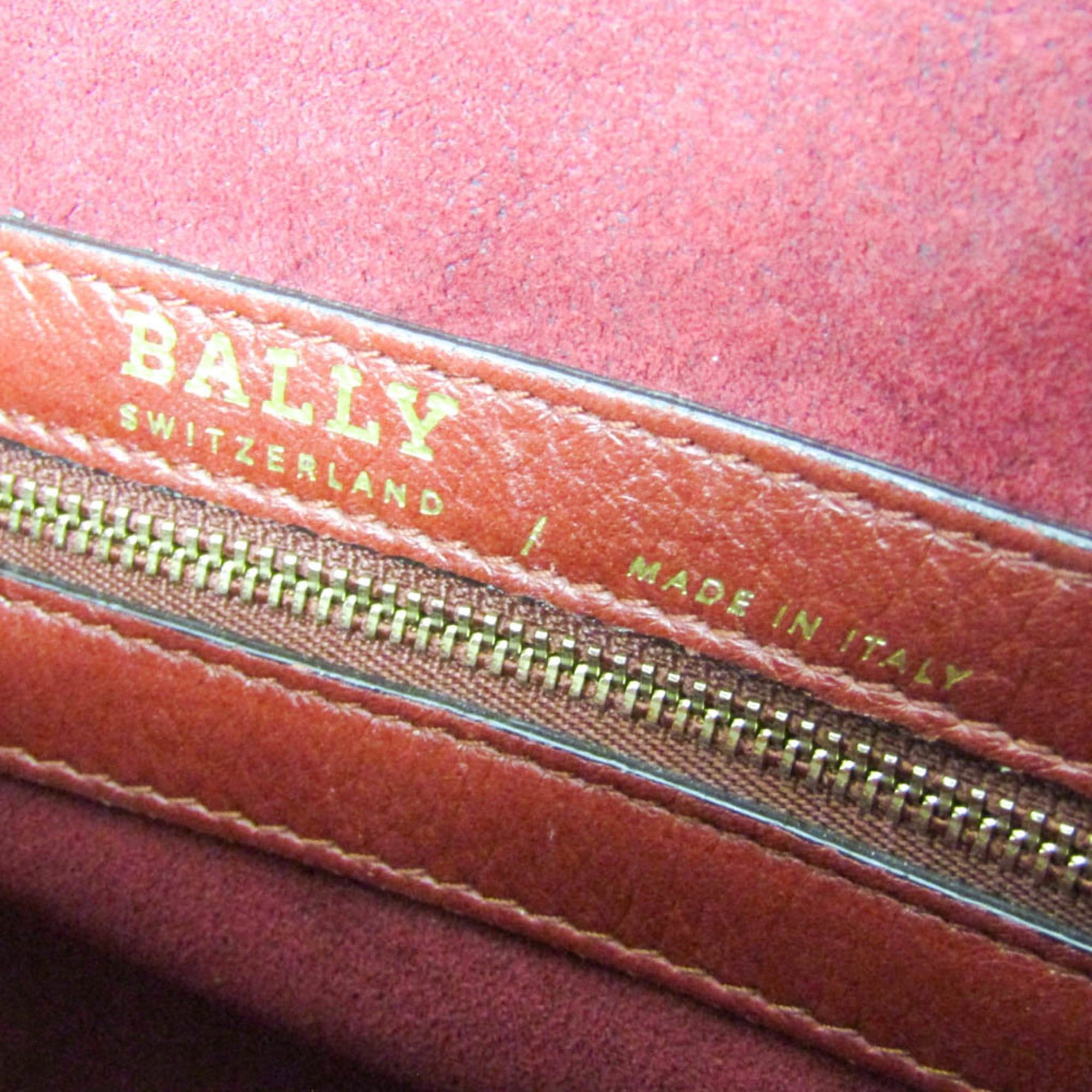 Bally Bally MADISON MD Women's Leather Handbag,Shoulder Bag Red Brown Size ONE SIZE - 18 Thumbnail