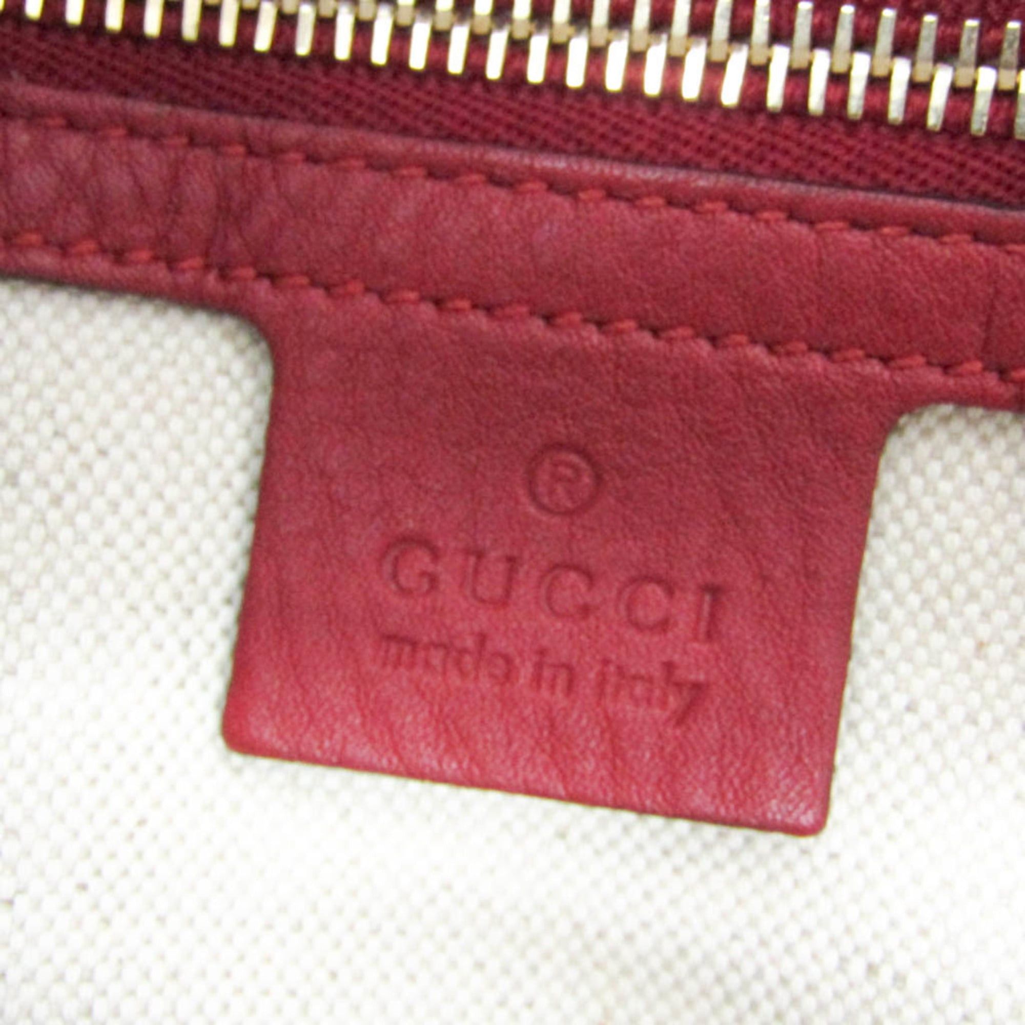 Gucci Gucci Bamboo Shopper Medium 323660 Women's Leather Shoulder Bag,Tote Bag Red Color Size ONE SIZE - 17 Thumbnail