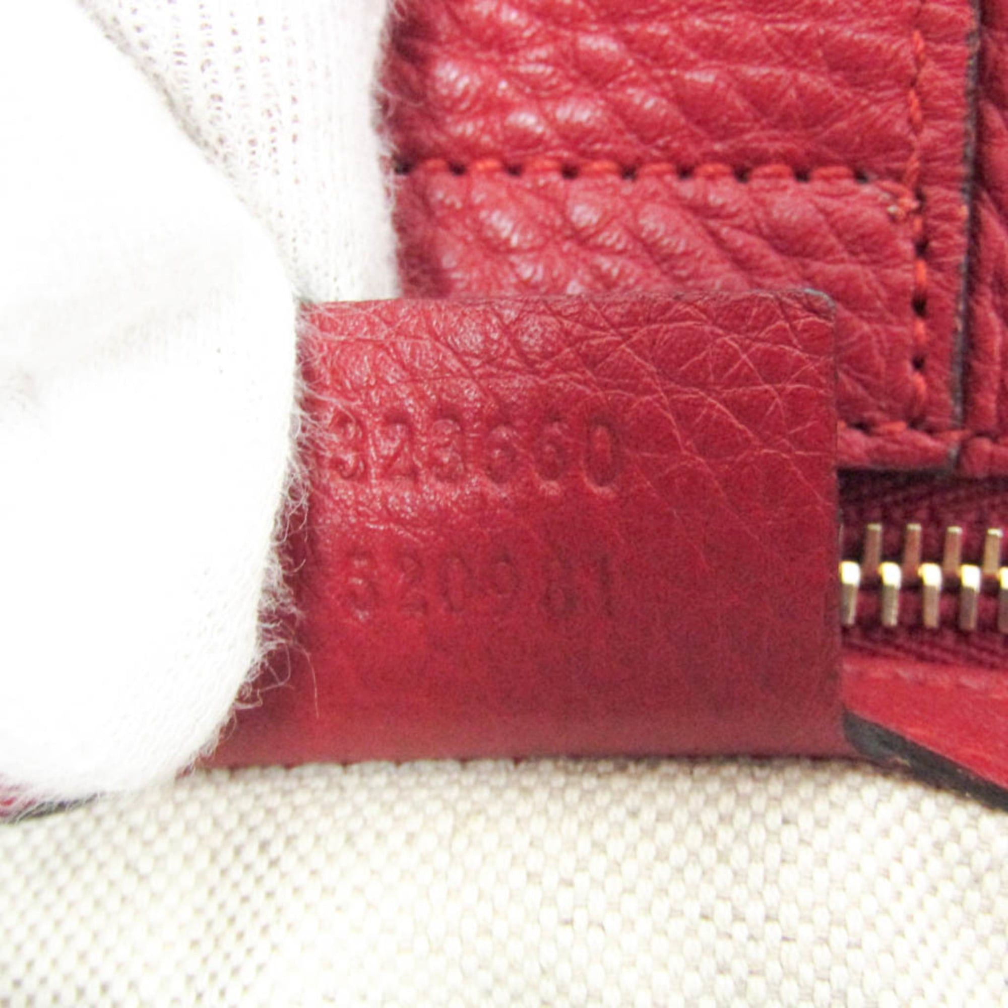 Gucci Gucci Bamboo Shopper Medium 323660 Women's Leather Shoulder Bag,Tote Bag Red Color Size ONE SIZE - 18 Thumbnail