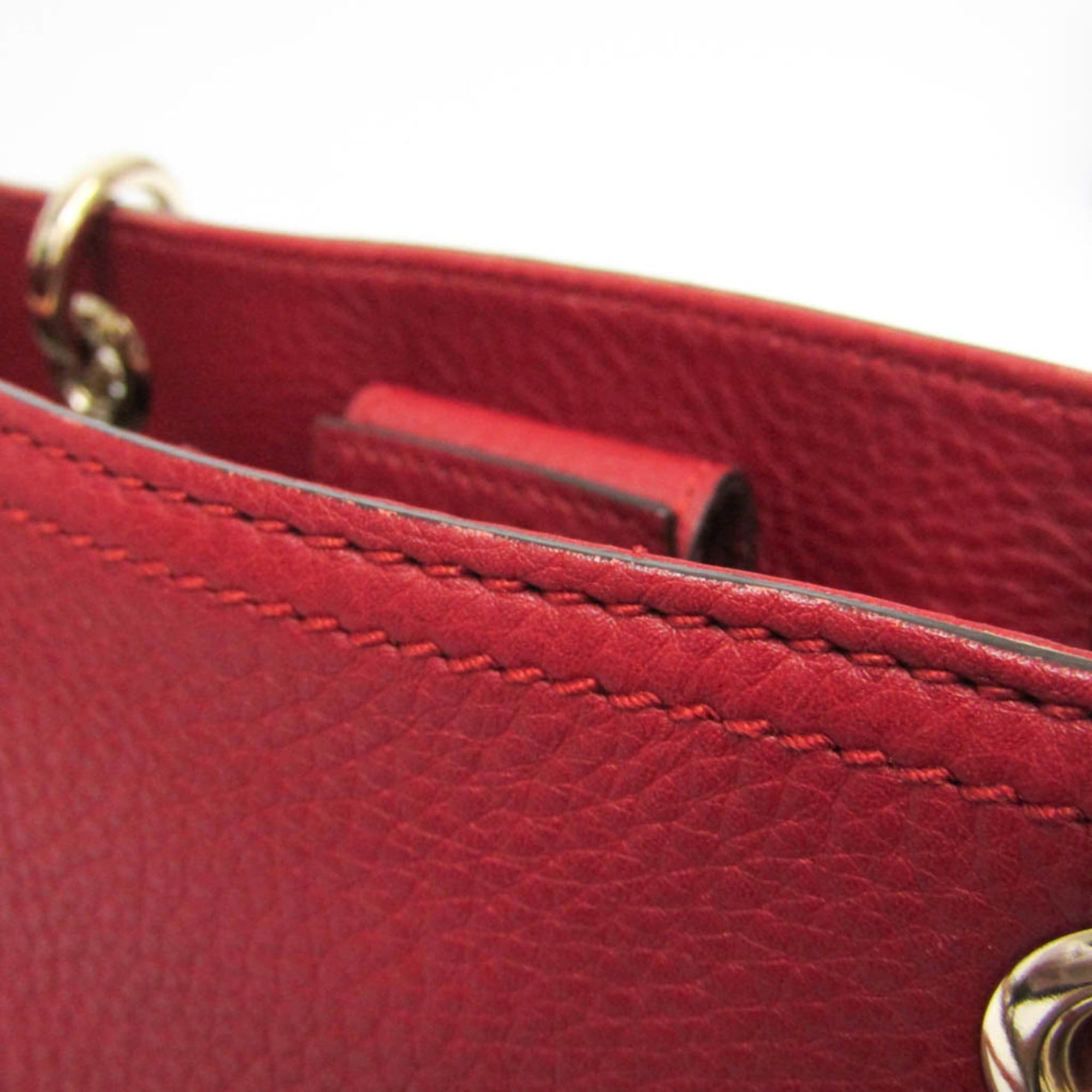 Gucci Gucci Bamboo Shopper Medium 323660 Women's Leather Shoulder Bag,Tote Bag Red Color Size ONE SIZE - 10 Thumbnail