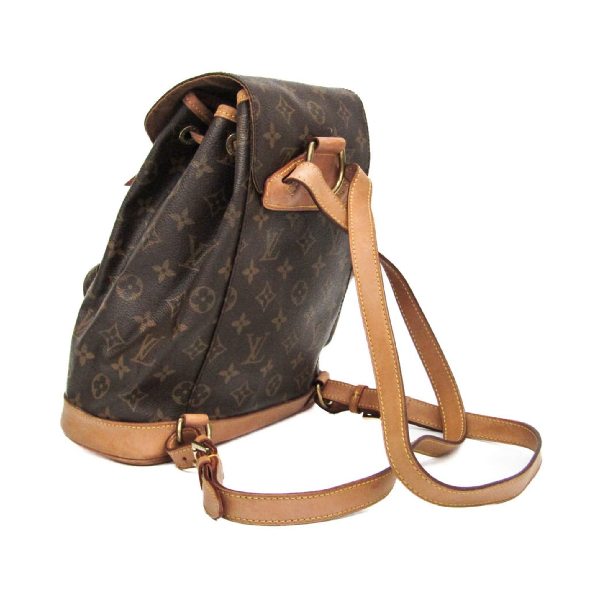 Louis Vuitton Louis Vuitton Monogram Montsouris MM M51136 Women's Backpack Brown Size ONE SIZE - 2 Thumbnail