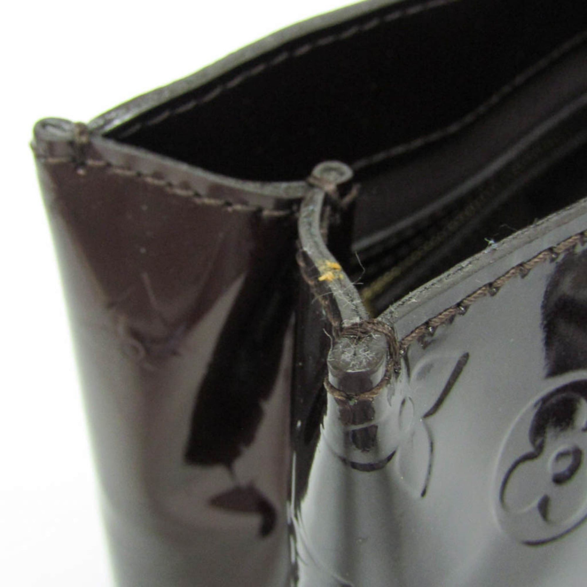 Louis Vuitton Louis Vuitton Monogram Vernis Wilshire PM M93641 Women's Handbag Amarante Size ONE SIZE - 15 Thumbnail