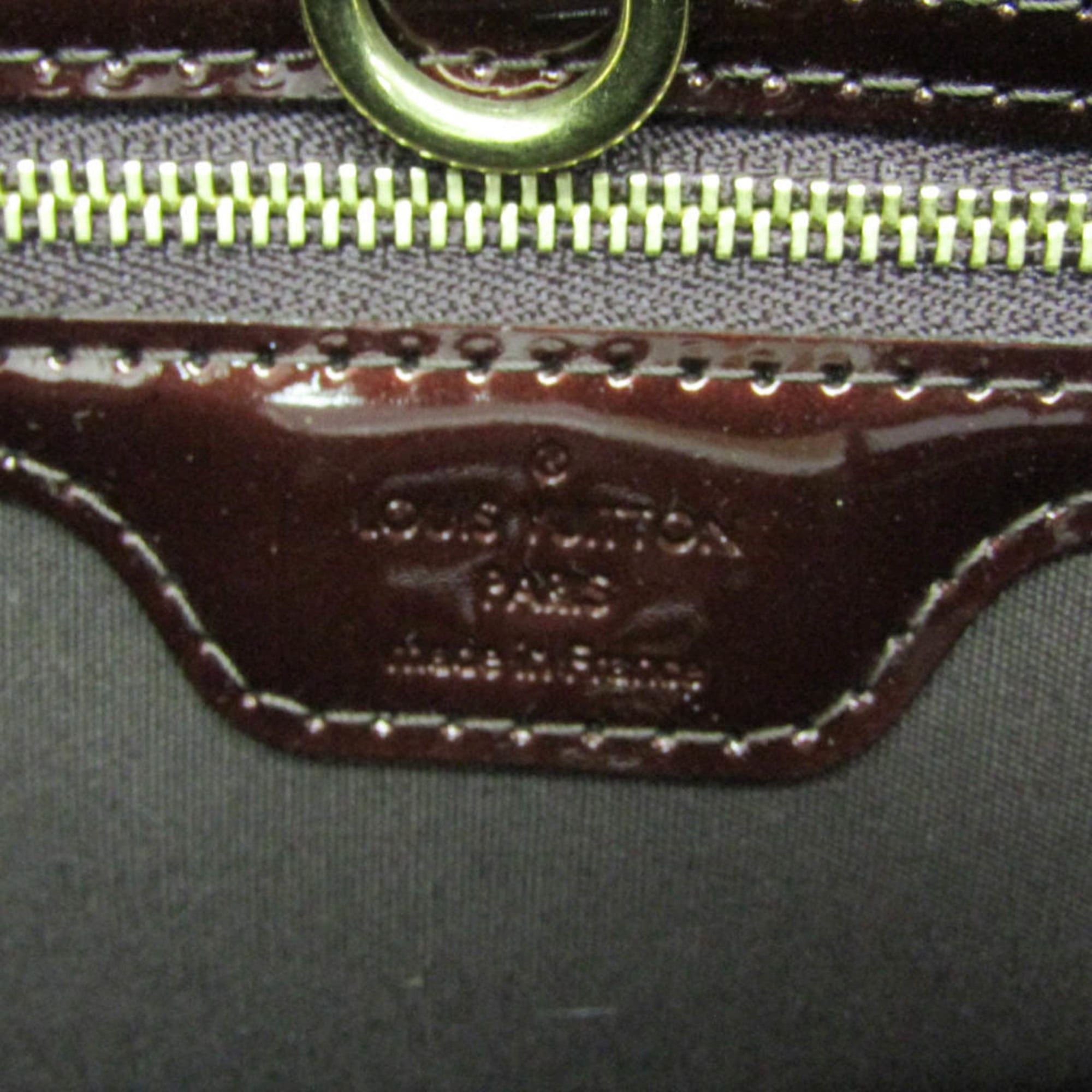 Louis Vuitton Louis Vuitton Monogram Vernis Wilshire PM M93641 Women's Handbag Amarante Size ONE SIZE - 16 Thumbnail