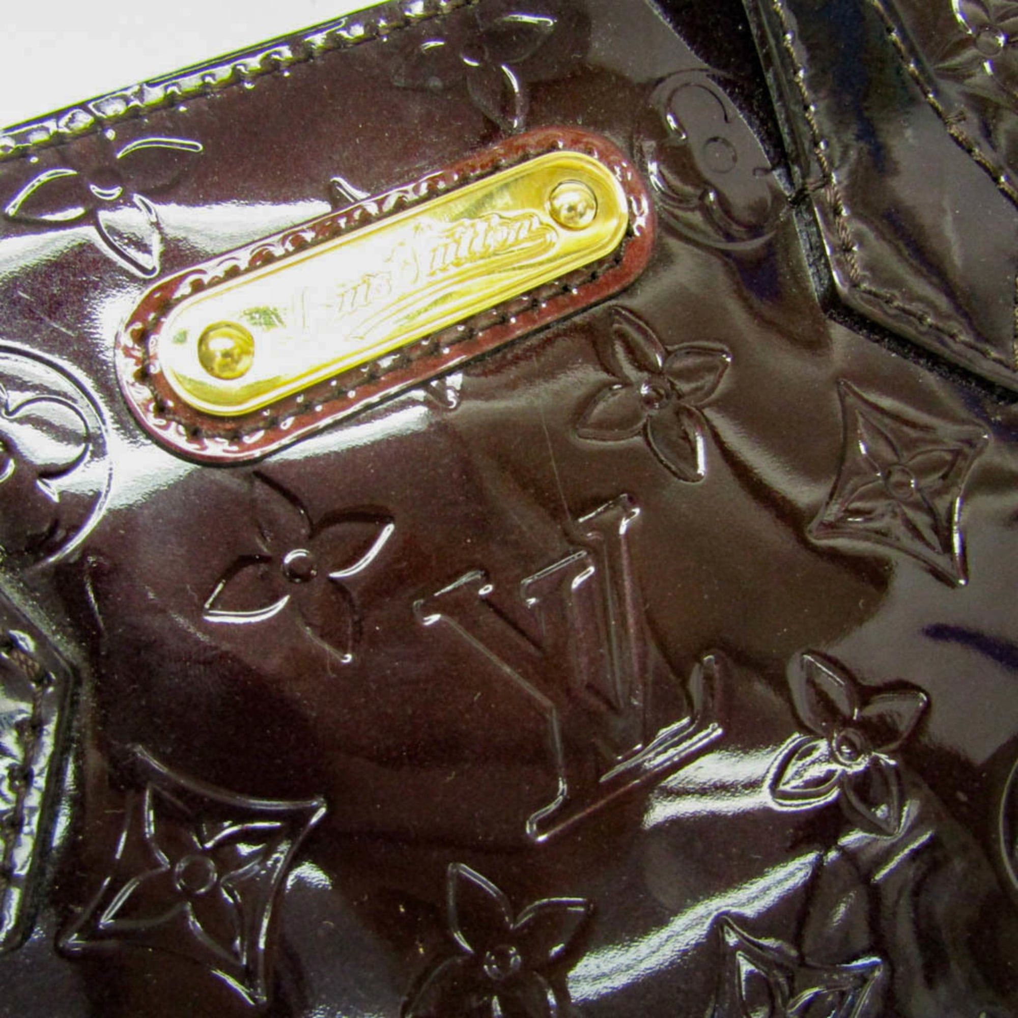Louis Vuitton Louis Vuitton Monogram Vernis Wilshire PM M93641 Women's Handbag Amarante Size ONE SIZE - 9 Thumbnail