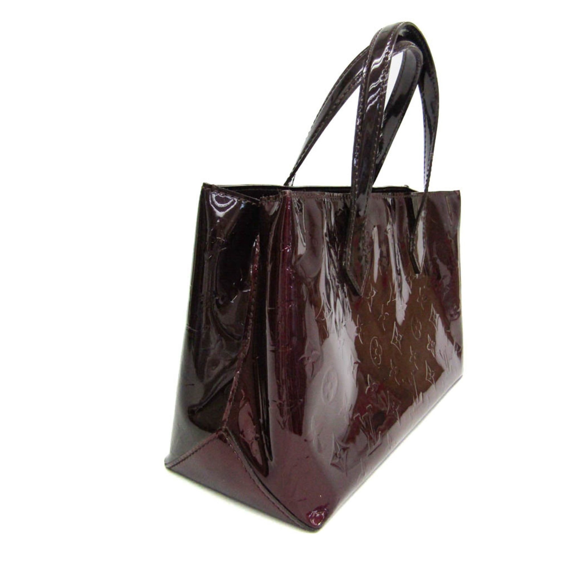 Louis Vuitton Louis Vuitton Monogram Vernis Wilshire PM M93641 Women's Handbag Amarante Size ONE SIZE - 13 Thumbnail