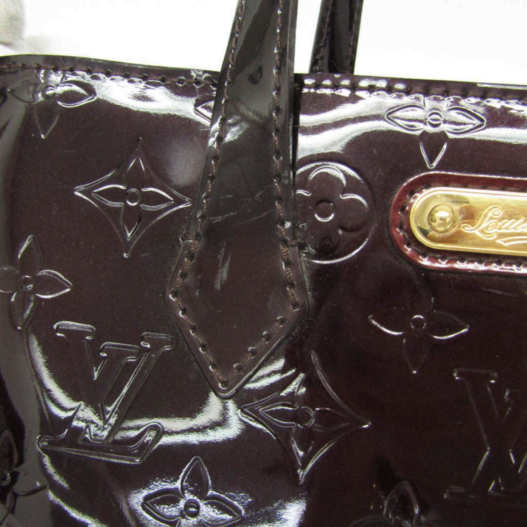 Louis Vuitton Louis Vuitton Monogram Vernis Wilshire PM M93641 Women's Handbag Amarante Size ONE SIZE - 10 Thumbnail