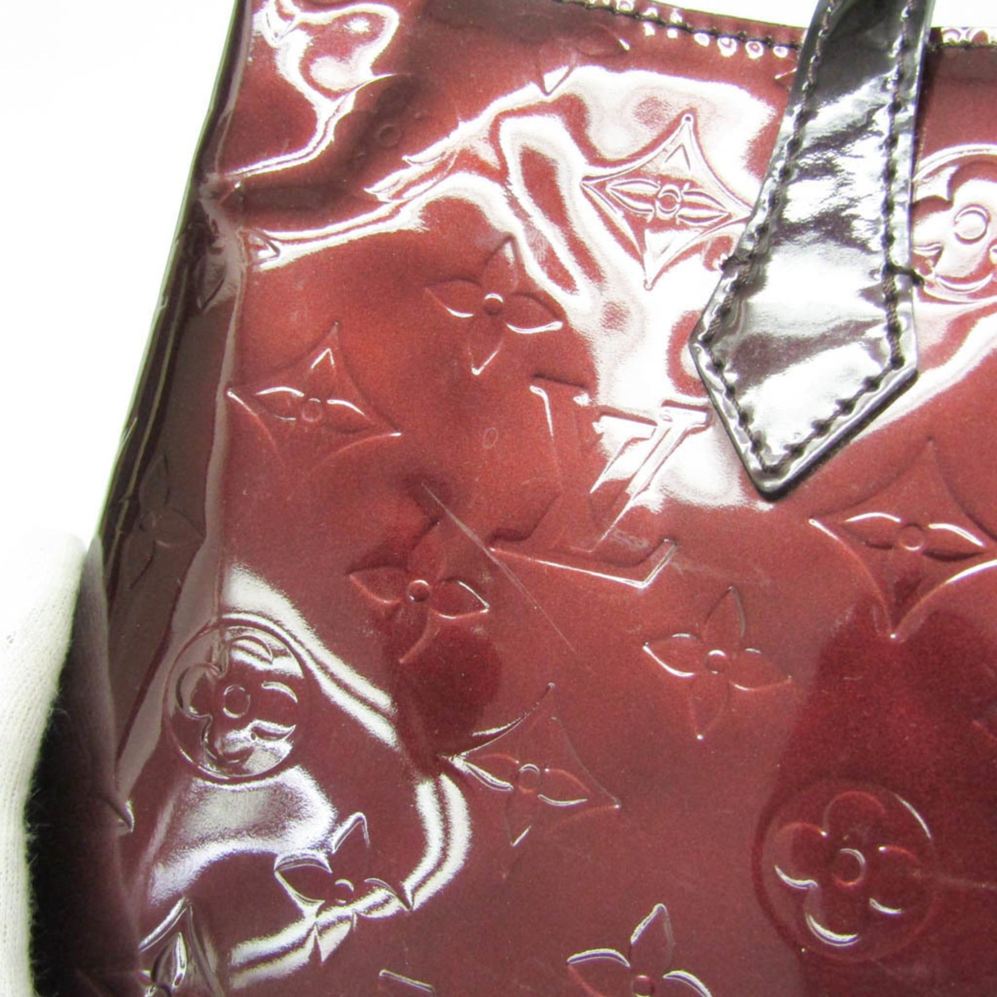 Louis Vuitton Louis Vuitton Monogram Vernis Wilshire PM M93641 Women's Handbag Amarante Size ONE SIZE - 8 Thumbnail