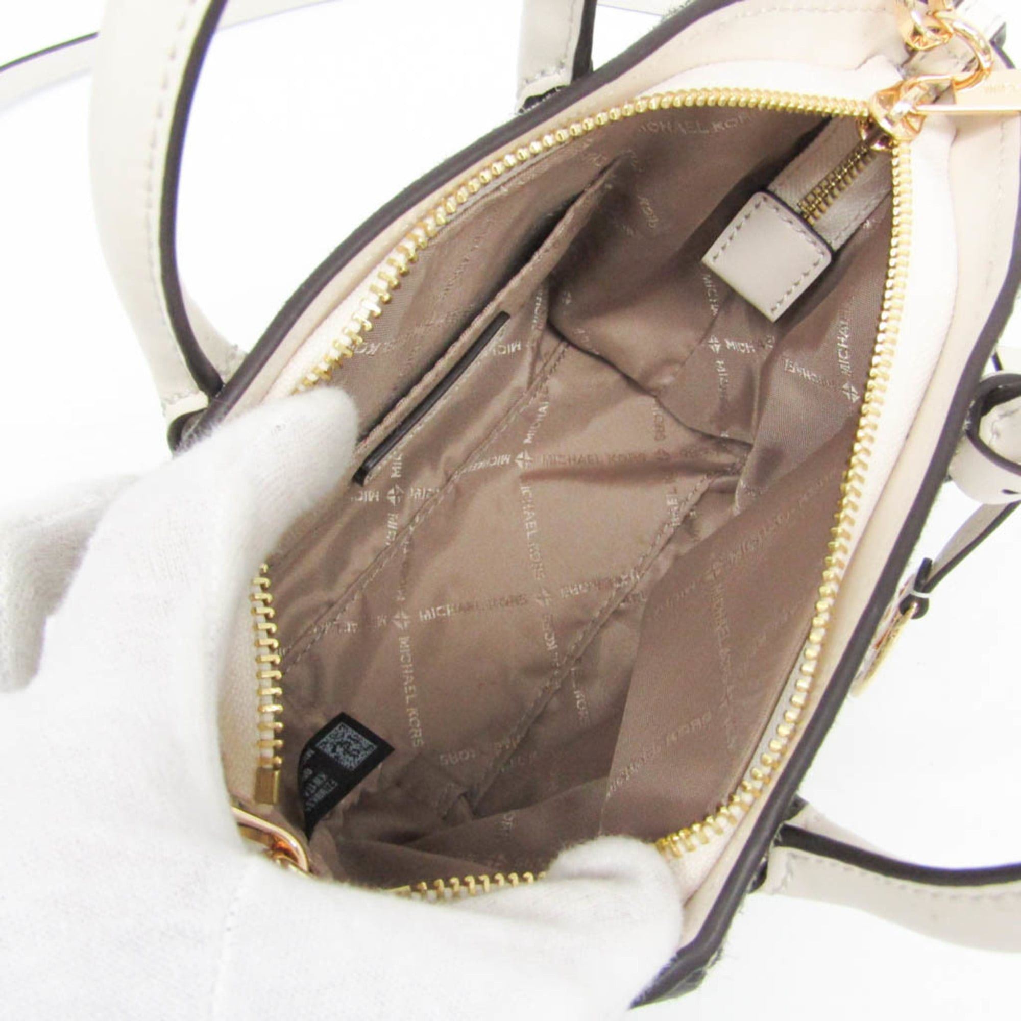 Michael Kors Michael Kors AVRIL 35F4G4VC0H Women's Leather Handbag,Shoulder Bag Off-white Size ONE SIZE - 3 Thumbnail