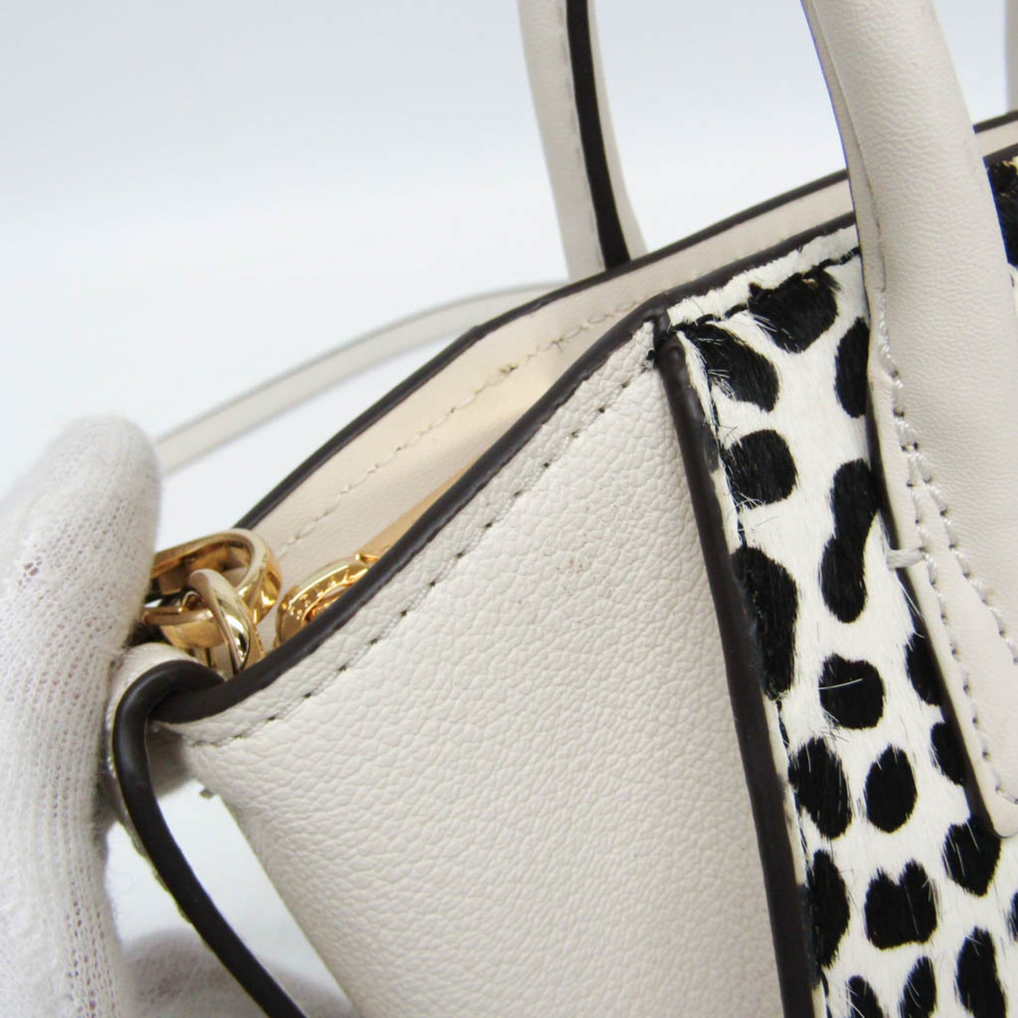 Michael Kors Michael Kors AVRIL 35F4G4VC0H Women's Leather Handbag,Shoulder Bag Off-white Size ONE SIZE - 7 Thumbnail